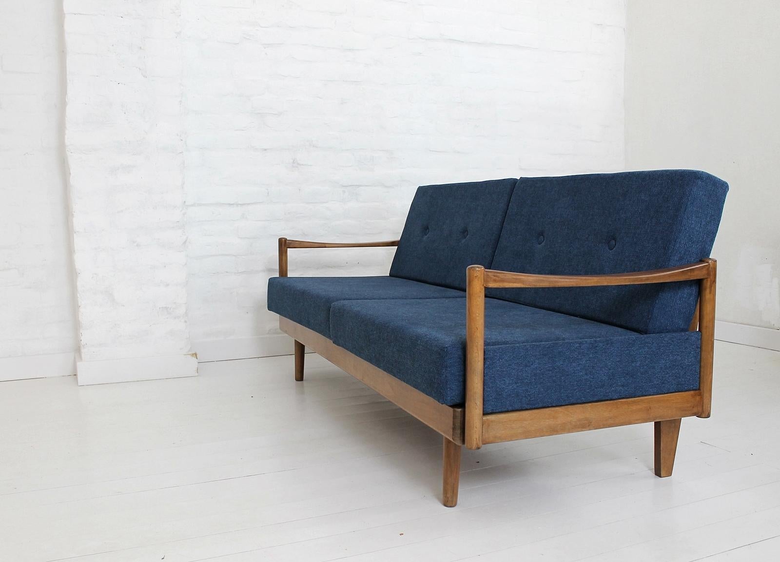 German Midcentury Extendable Sofa Daybed by Wilhelm Knoll for Knoll Antimott, 1950s