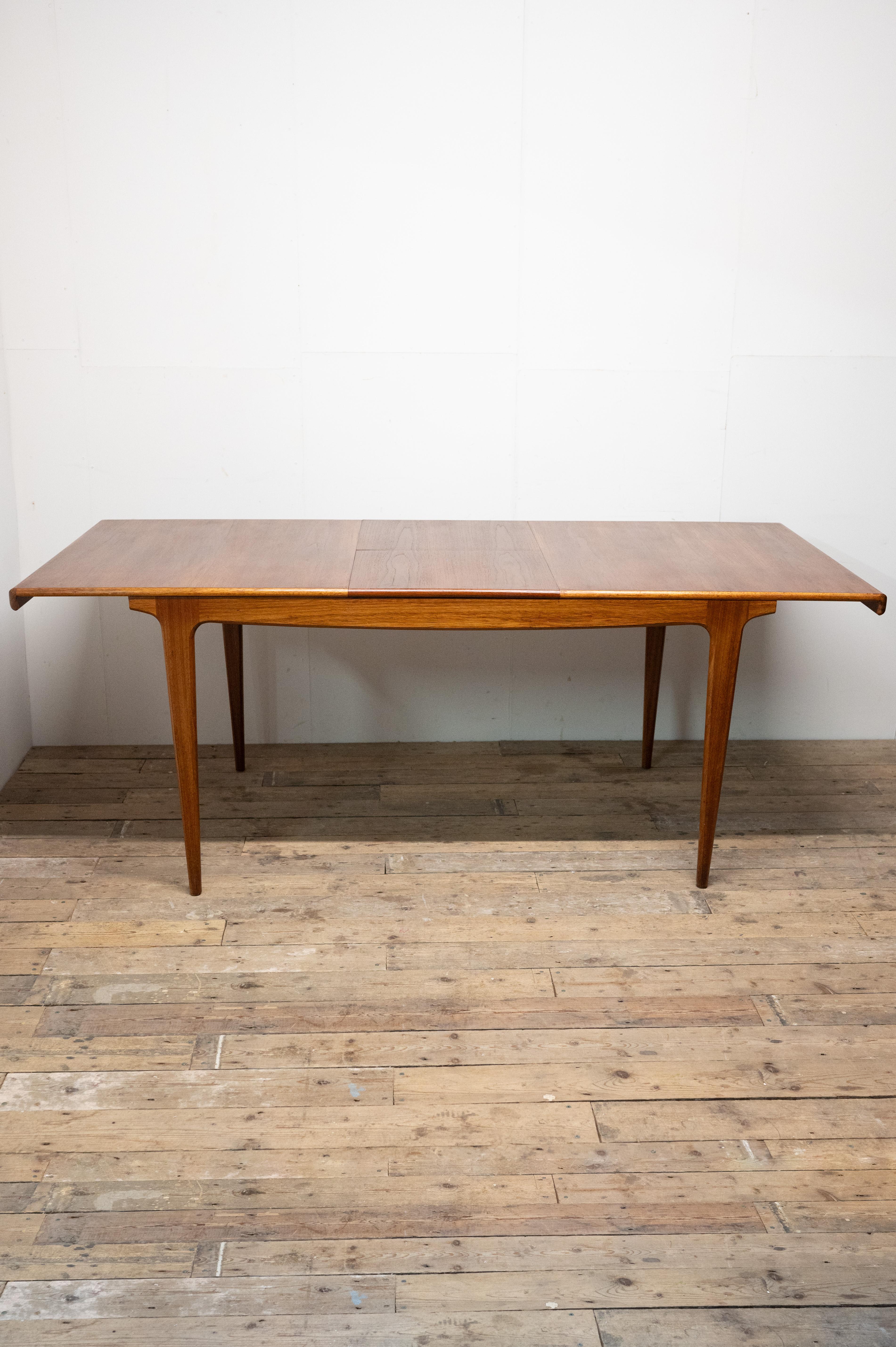 Mid Century Extendable Teak Dining Table from Younger, 1960s 6