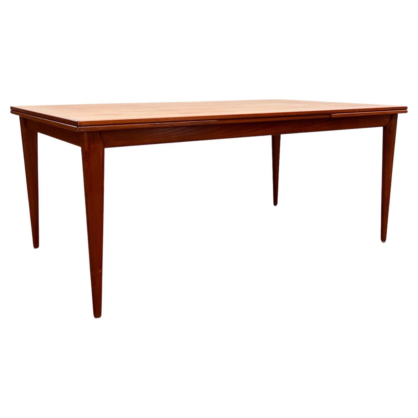 Mid-Century Extendable Teak Dining Table, Niels O. Møller for J.L. Moller, 1950s