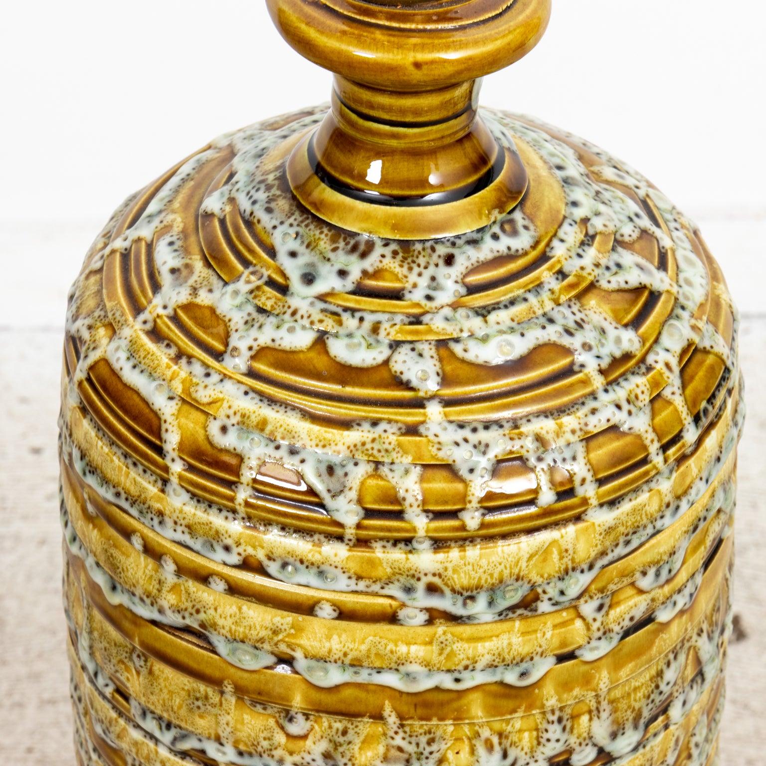 Unknown Mid-Century Extra Large Glazed Ceramic Lamp