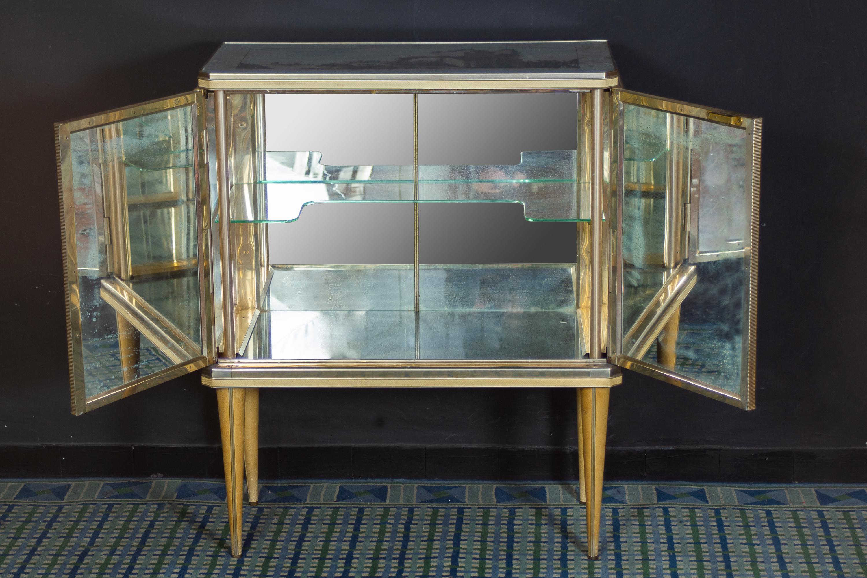 Midcentury Extravagant Bar Cabinet by Umberto Mascagni, 1950s For Sale 2