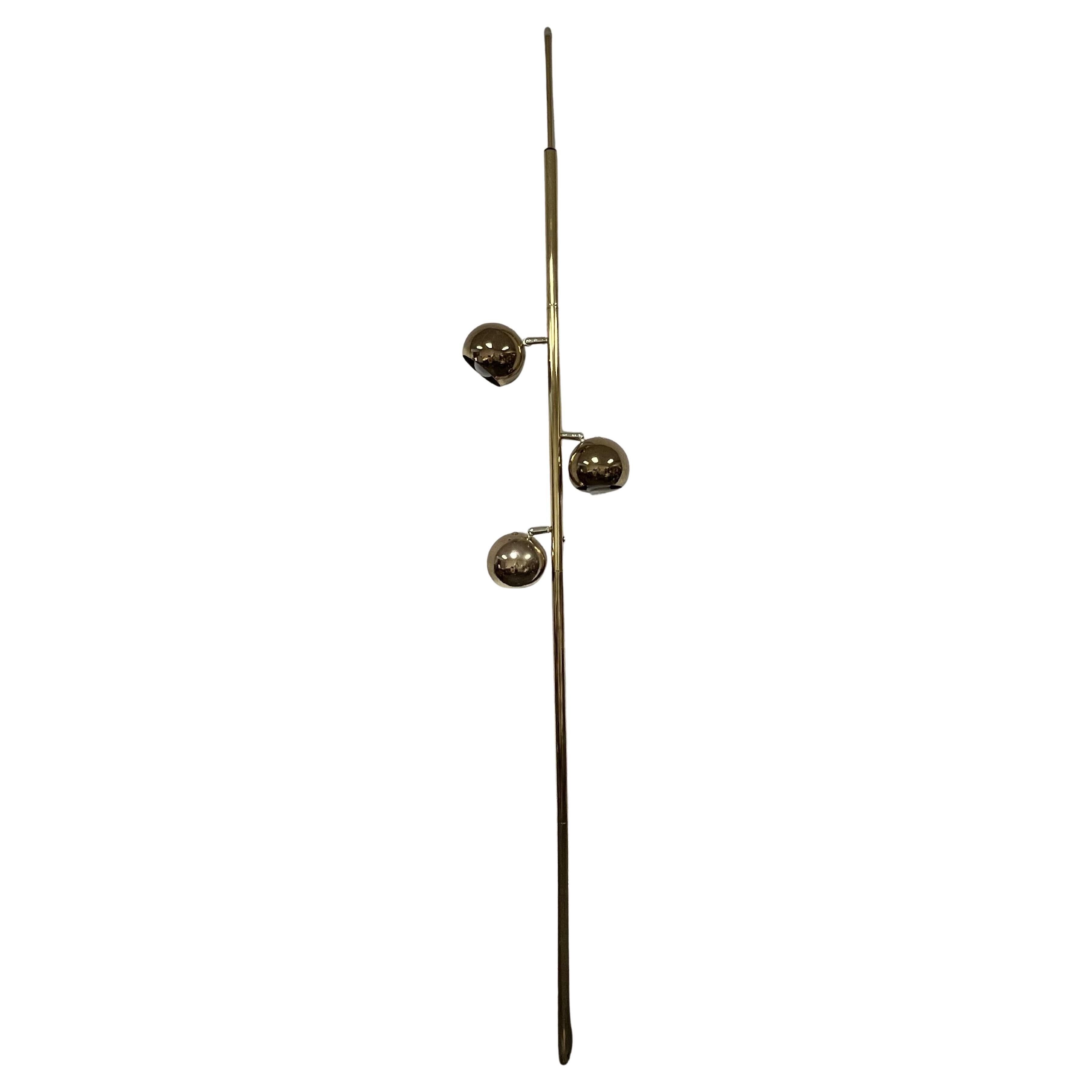 Mid Century Eyeball Tension Lamp Brass