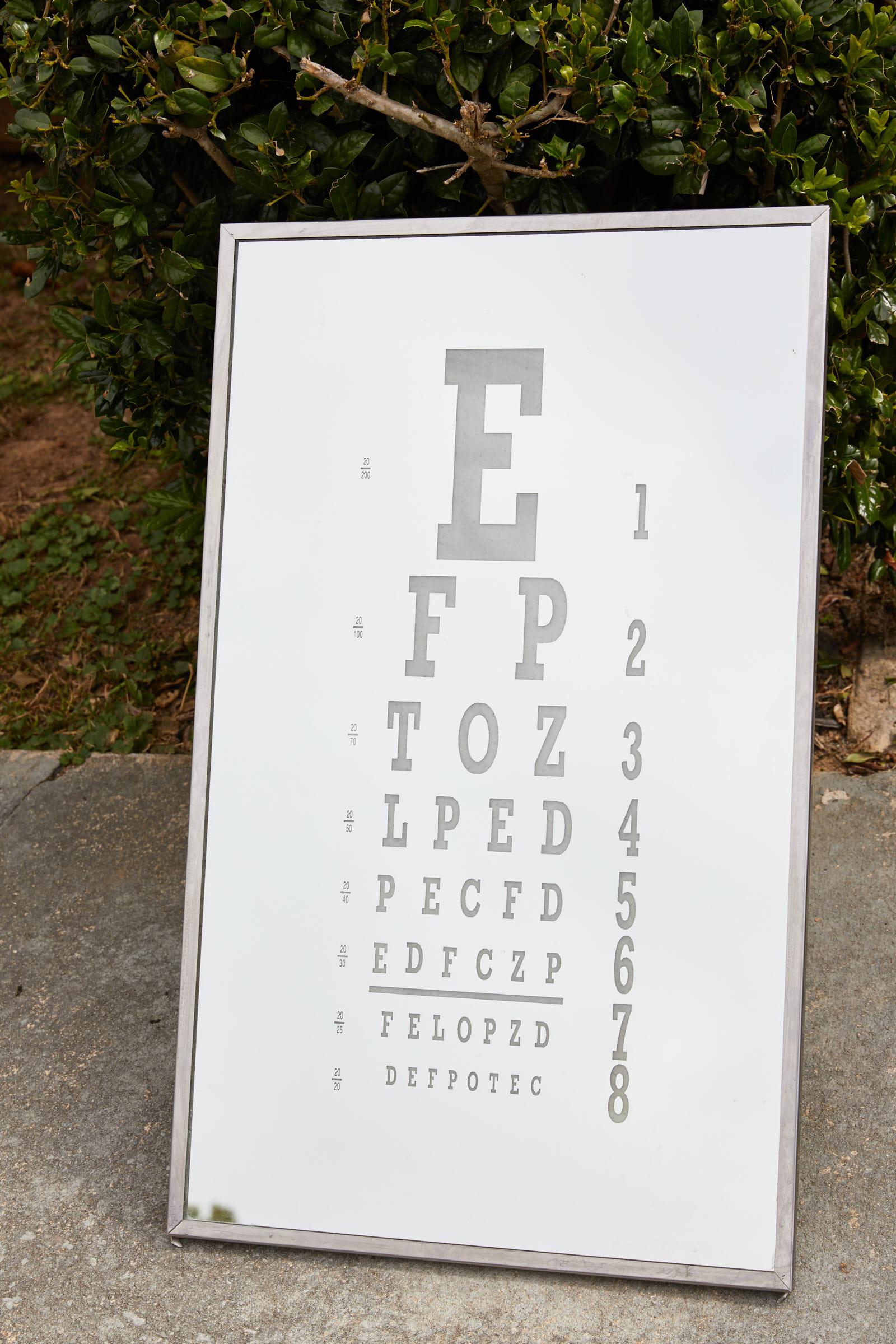 Midcentury Eye Chart Mirror 4