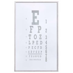 Midcentury Eye Chart Mirror