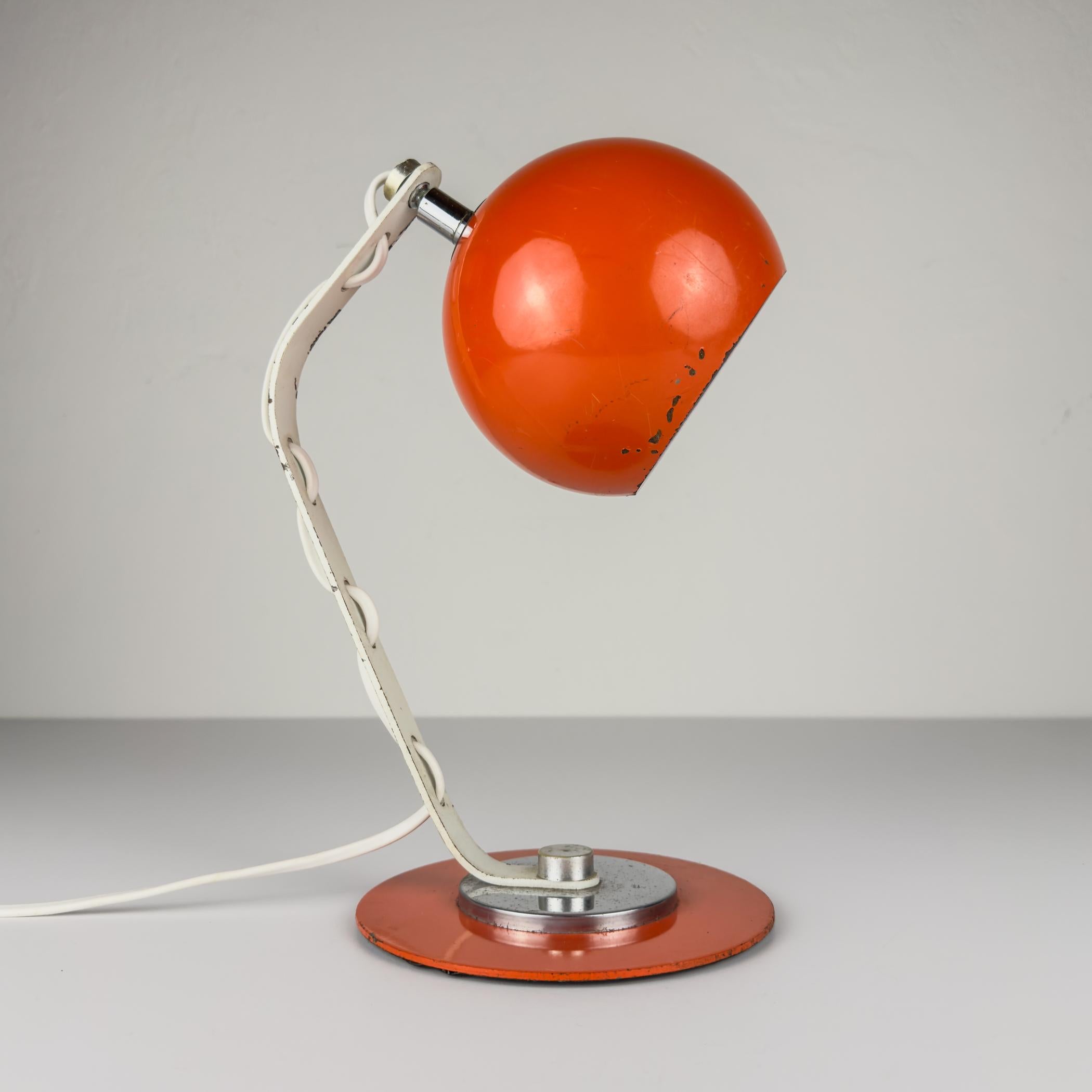 Augapfel-Schreibtischlampe, Italien, 1970er Jahre (Moderne der Mitte des Jahrhunderts) im Angebot