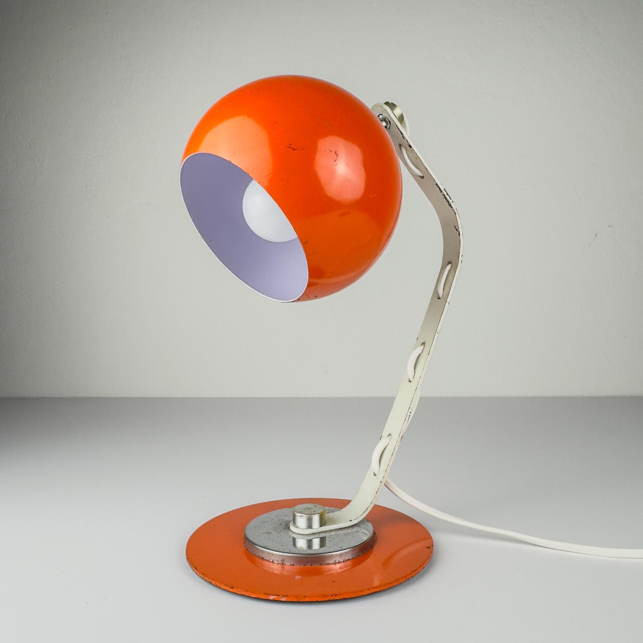 Augapfel-Schreibtischlampe, Italien, 1970er Jahre (Italienisch) im Angebot