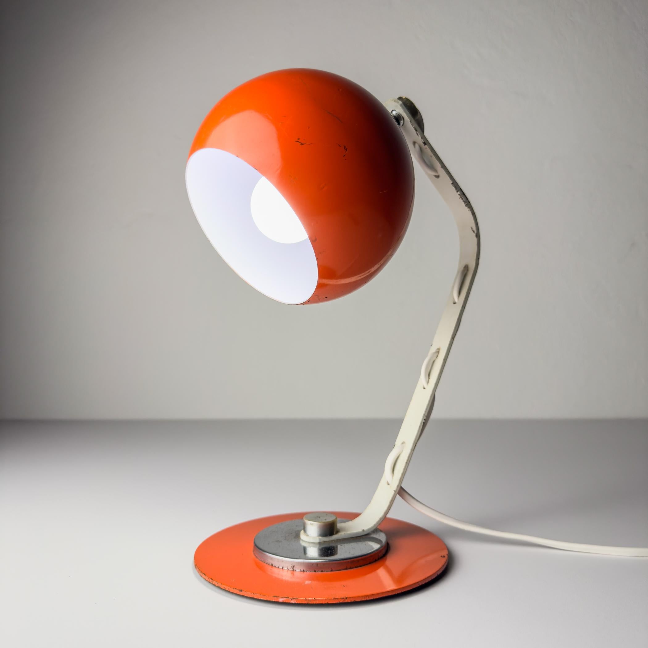 Augapfel-Schreibtischlampe, Italien, 1970er Jahre im Zustand „Gut“ im Angebot in Miklavž Pri Taboru, SI