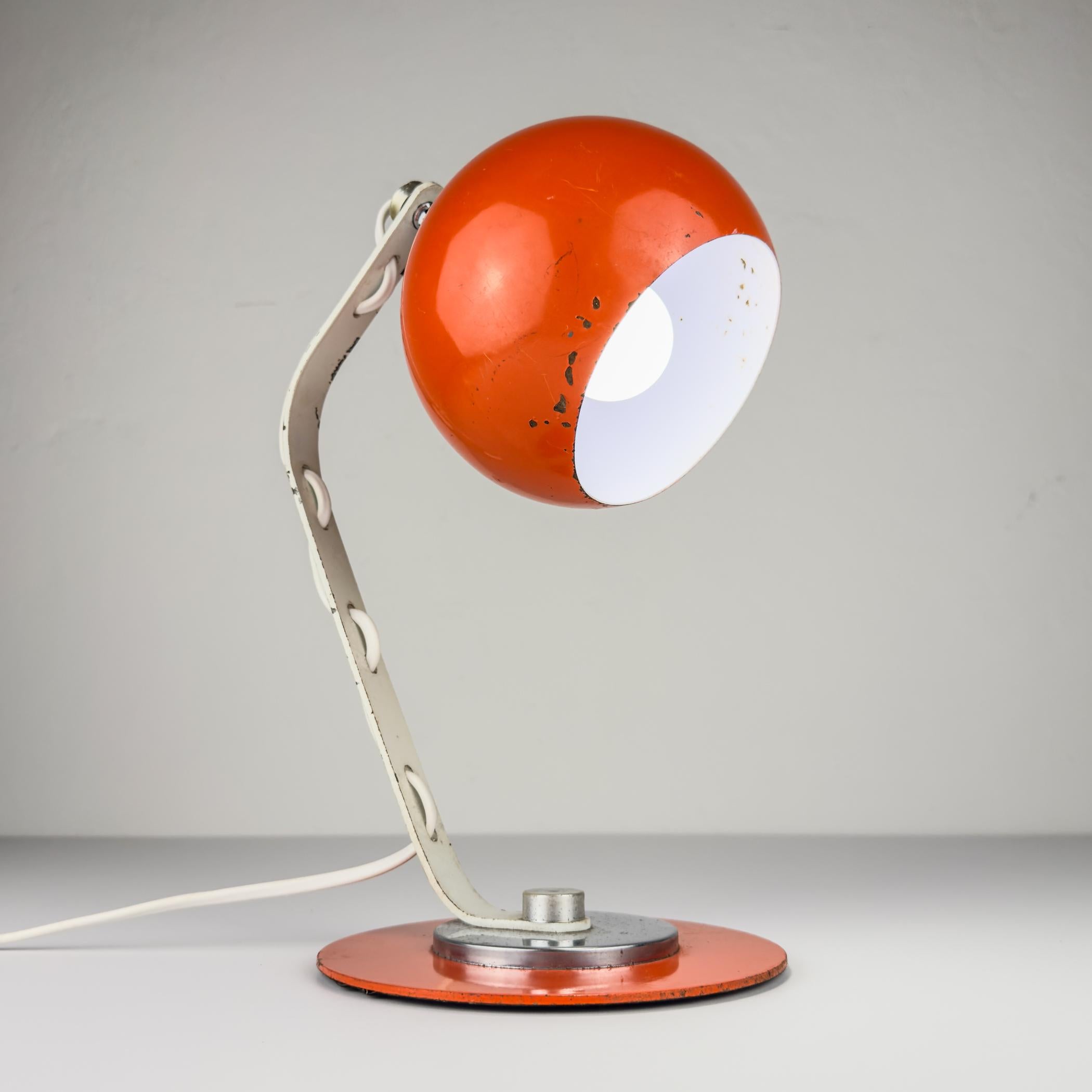 Augapfel-Schreibtischlampe, Italien, 1970er Jahre im Angebot 1
