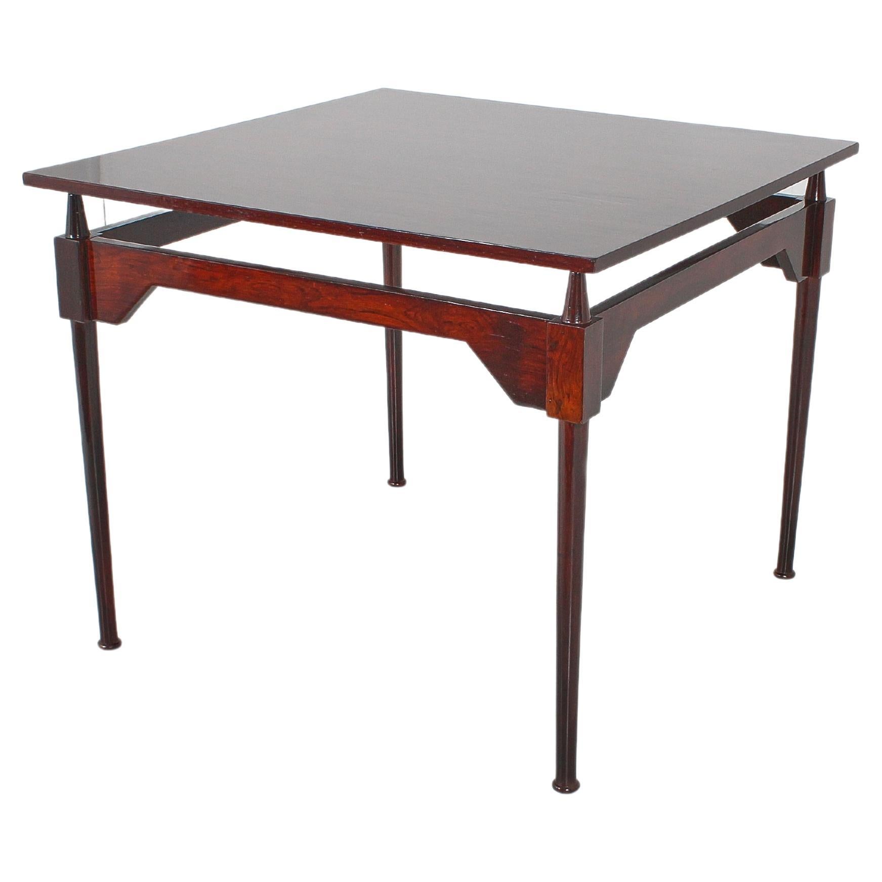 Excellent square table mod. TL3 by Franco Albini for Poggi Pavia, in 1951, with solid wood and metal structure. Restored.



Wear consistent with age and use.

References:
- R. Aloi, 
