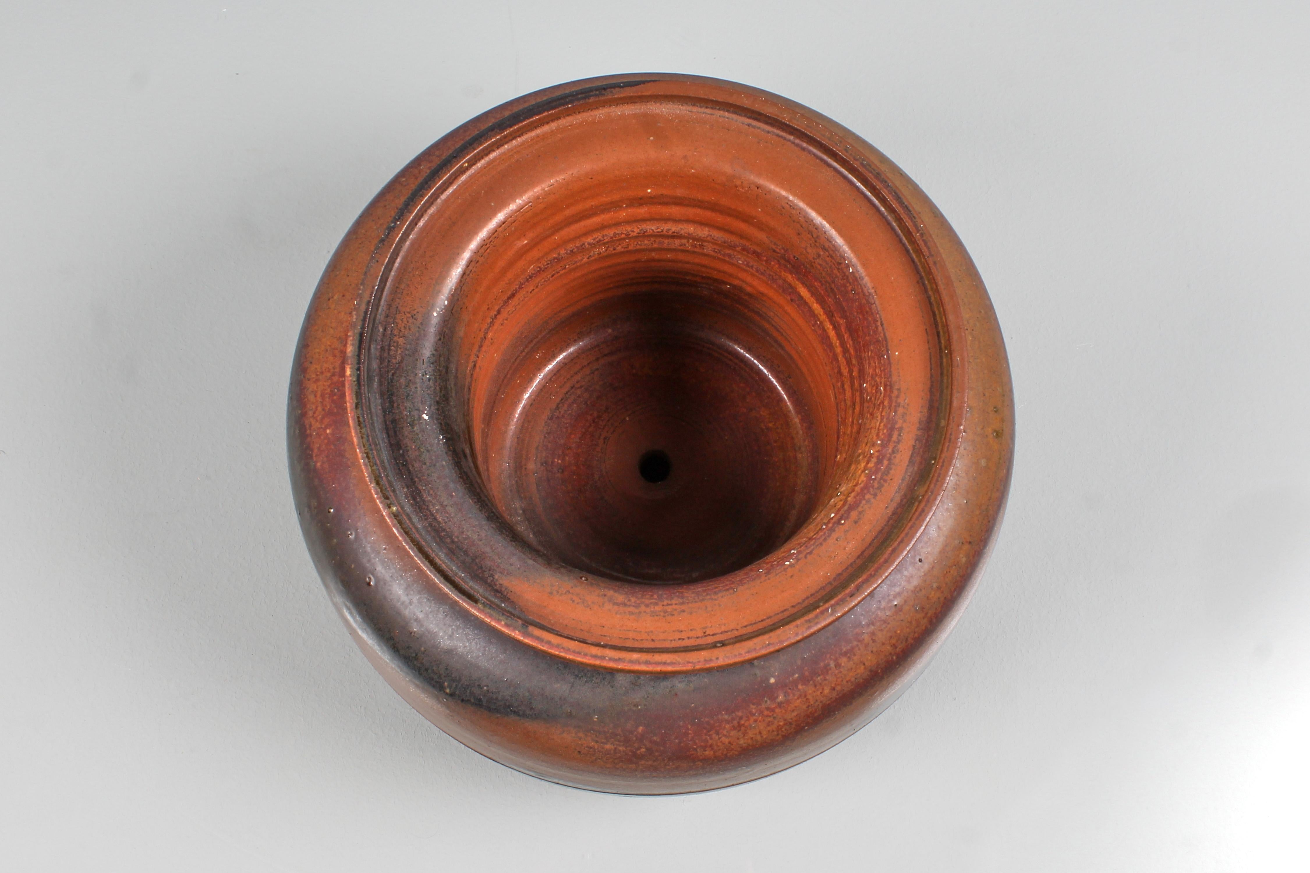 Italian Mid-Century F. Bucci for L.P. Ceramic Cachepot - Centerpiece Bowl 70s Italy For Sale