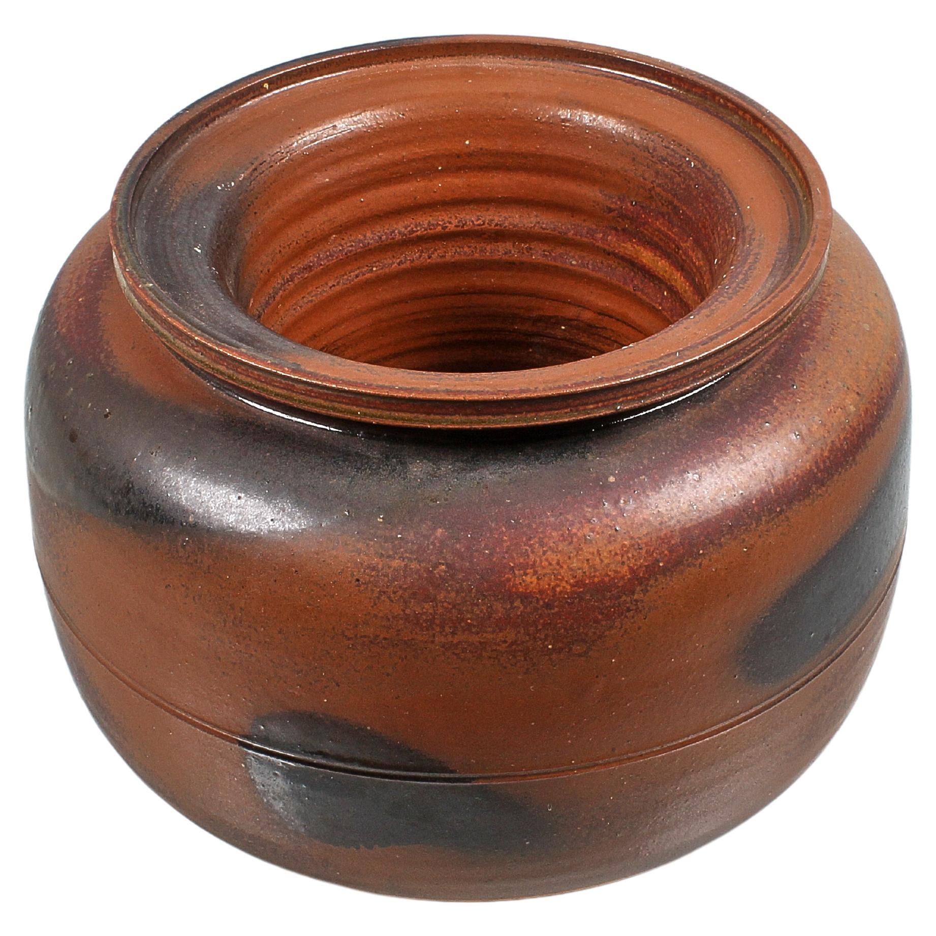 Mid-Century F. A. I.P. pour L.P. Cache-pot en céramique - Bol de centre de table 70s Italy