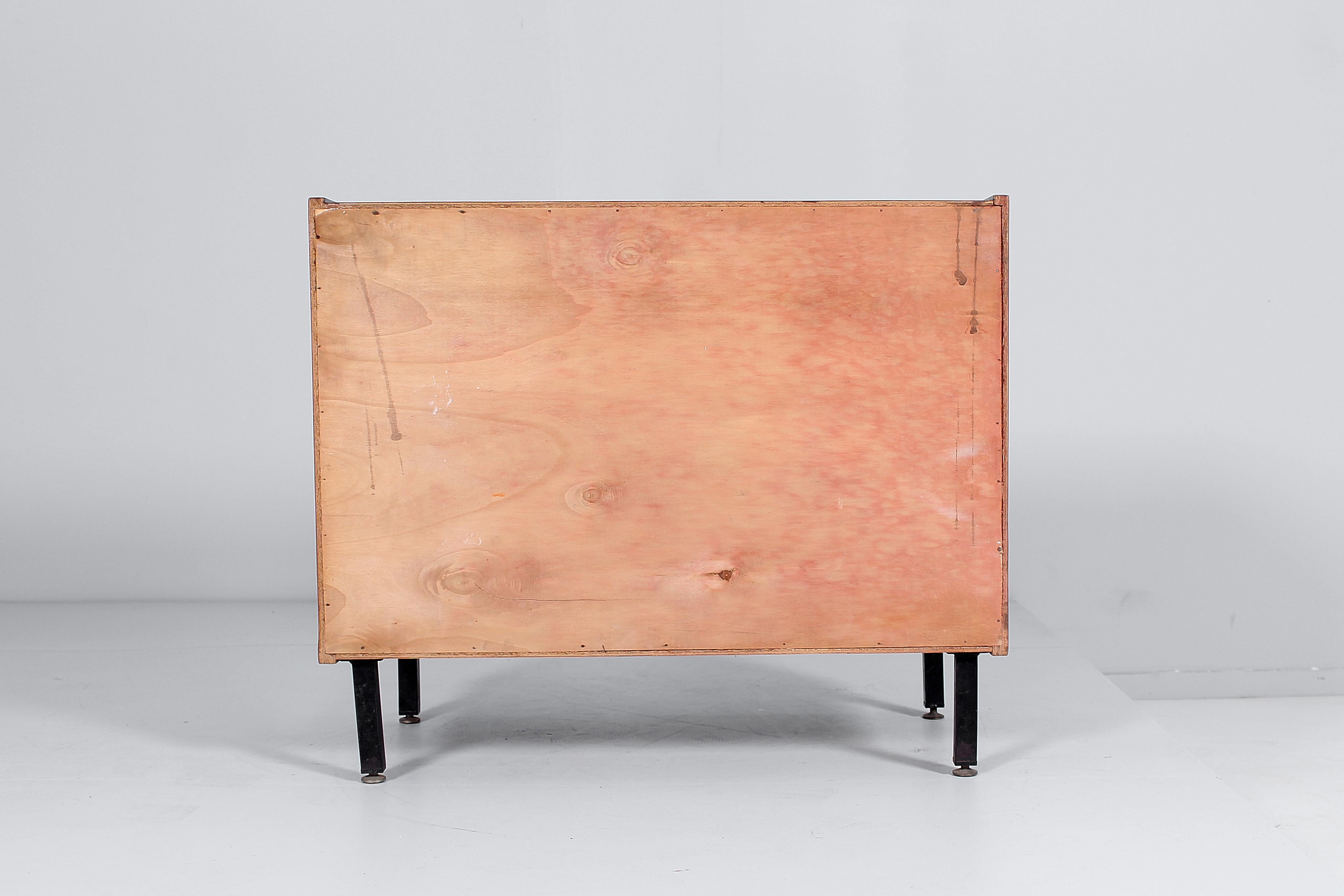Midcentury F. Graffi for Home Torino Wooden Chest of Drawers, Italy, 60s For Sale 4