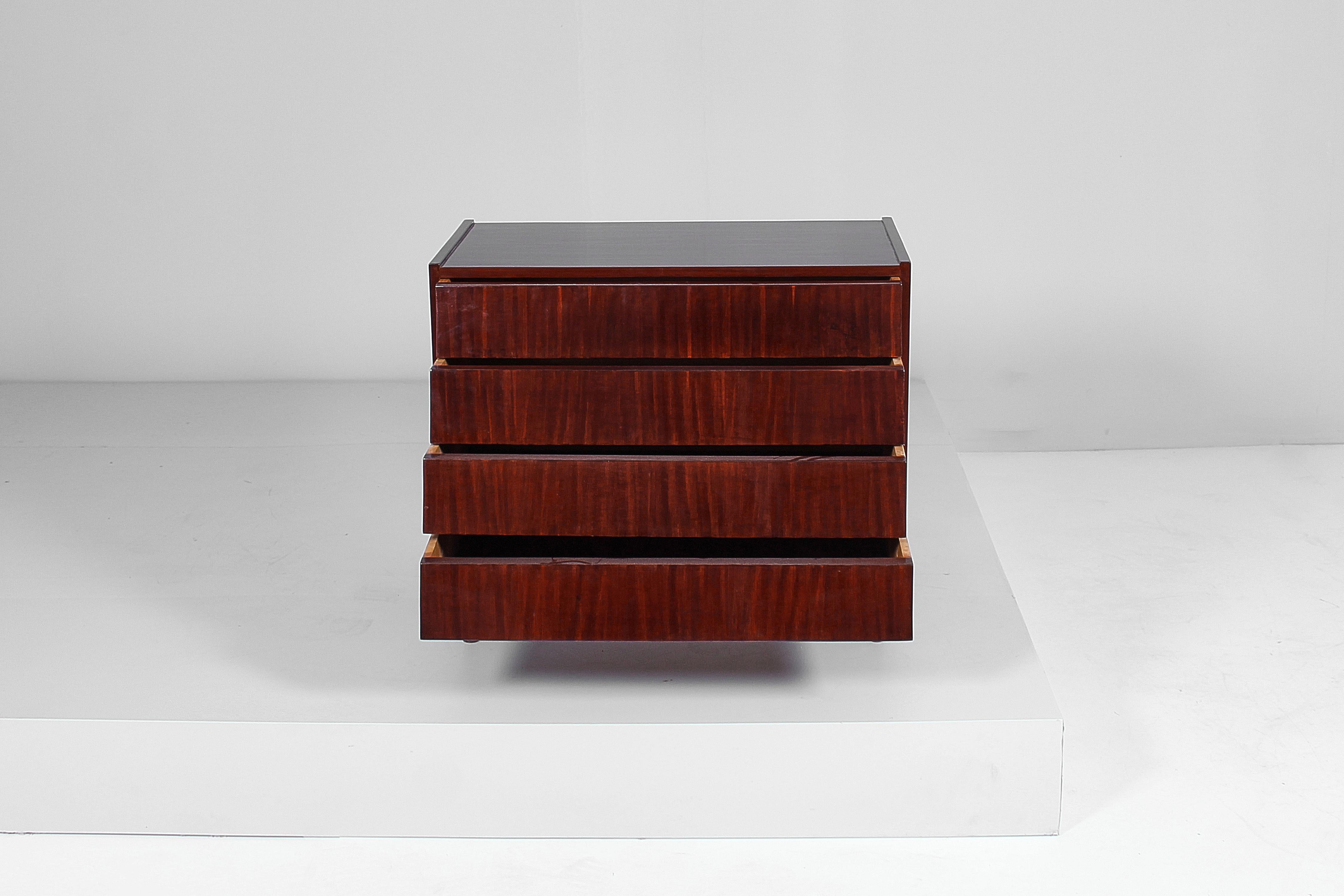 Mid-Century Modern Midcentury F. Graffi for Home Torino Wooden Chest of Drawers, Italy, 60s For Sale