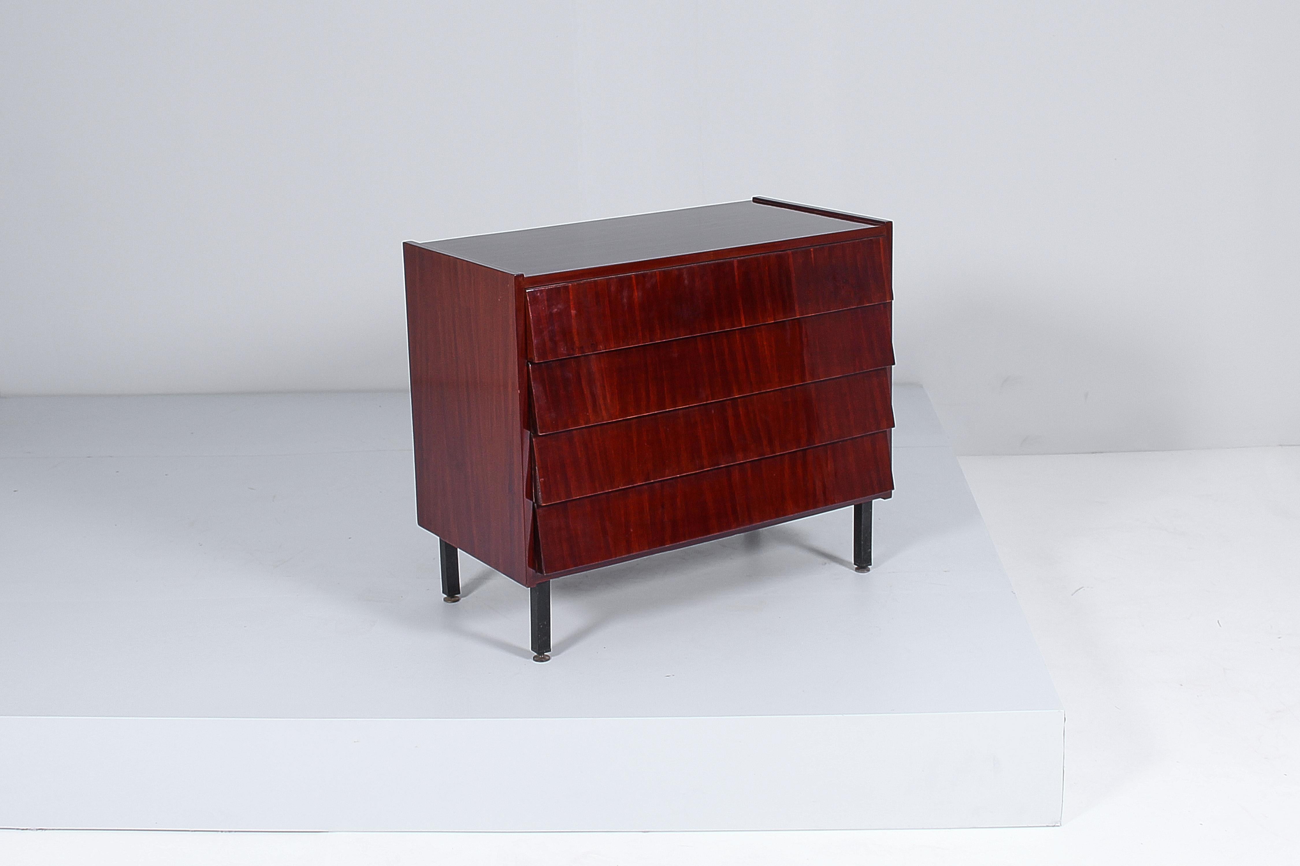 Mid-20th Century Midcentury F. Graffi for Home Torino Wooden Chest of Drawers, Italy, 60s For Sale