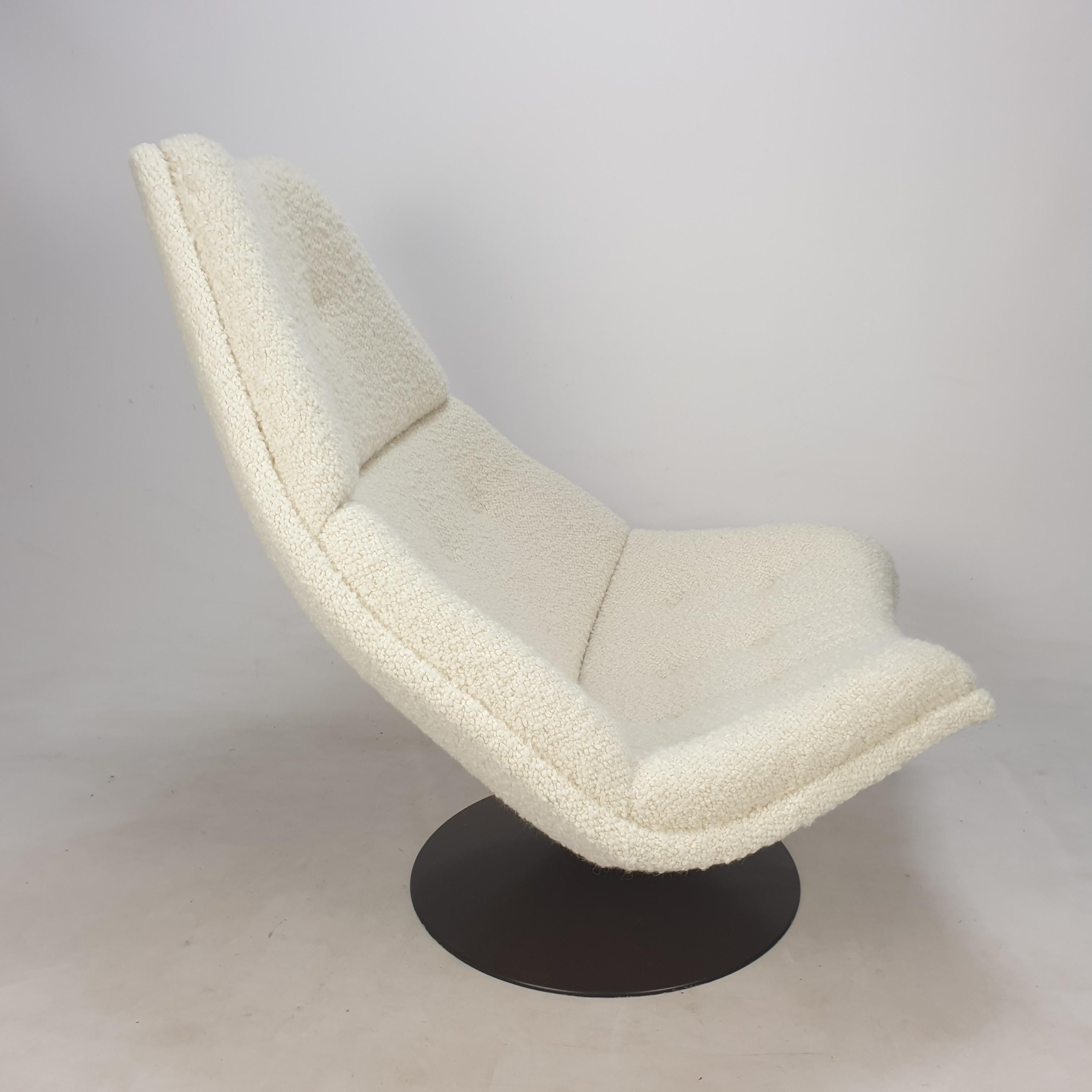 Wood Mid Century F510 Lounge Chair by Geoffrey Harcourt for Artifort, 1960s For Sale