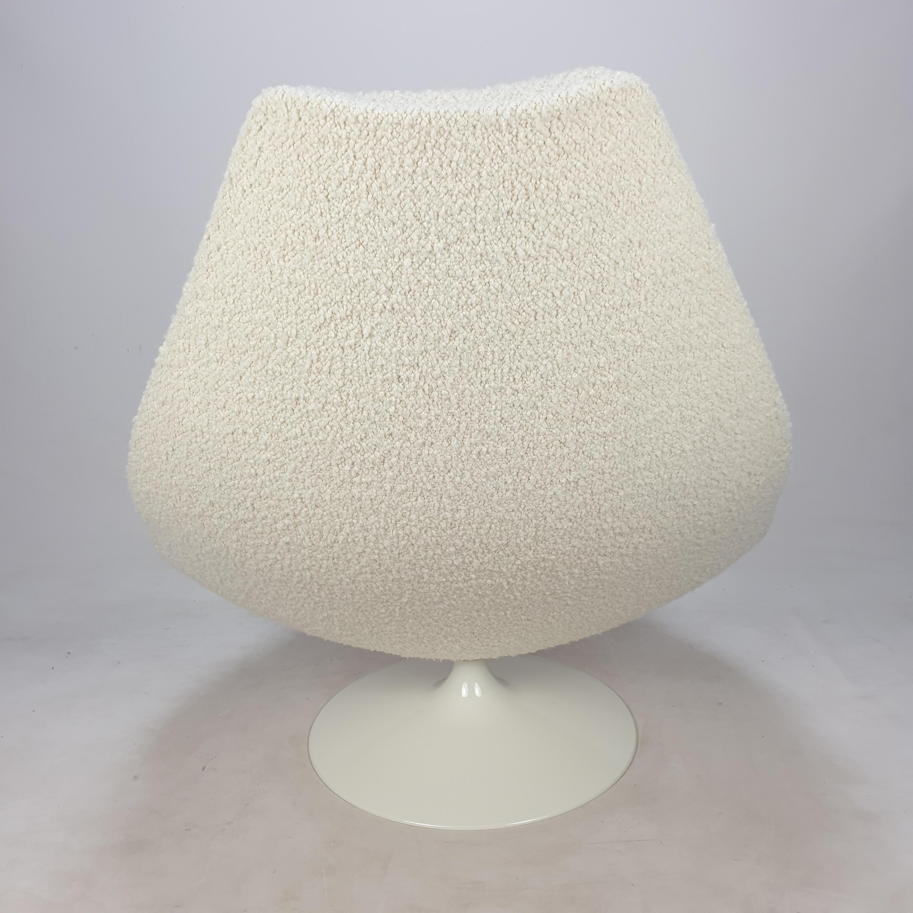 Bouclé Mid Century F510 Lounge Chair by Geoffrey Harcourt for Artifort, 1960s For Sale
