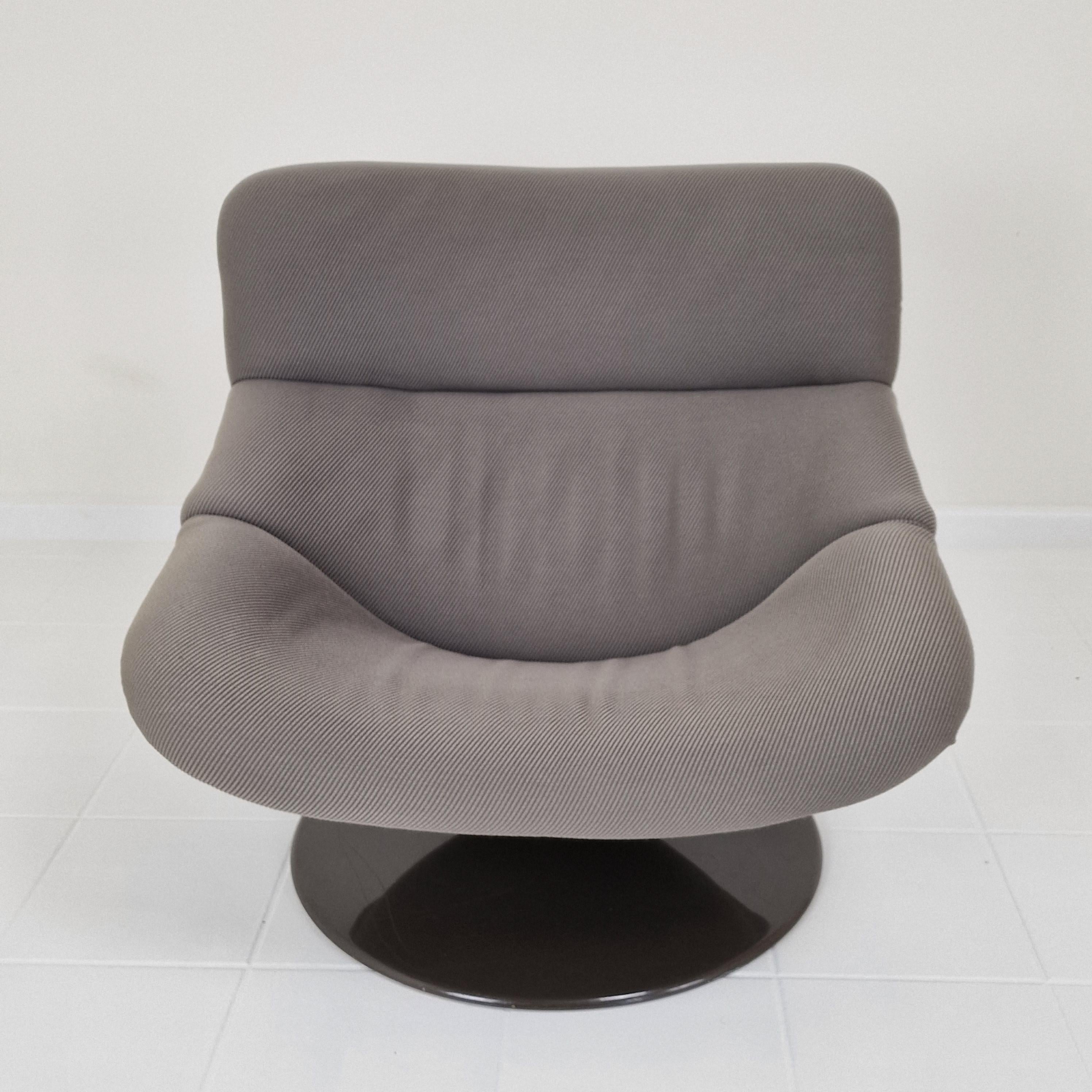 Mid Century F518 Lounge Chair by Geoffrey Harcourt for Artifort, 1980s In Good Condition For Sale In Oud Beijerland, NL