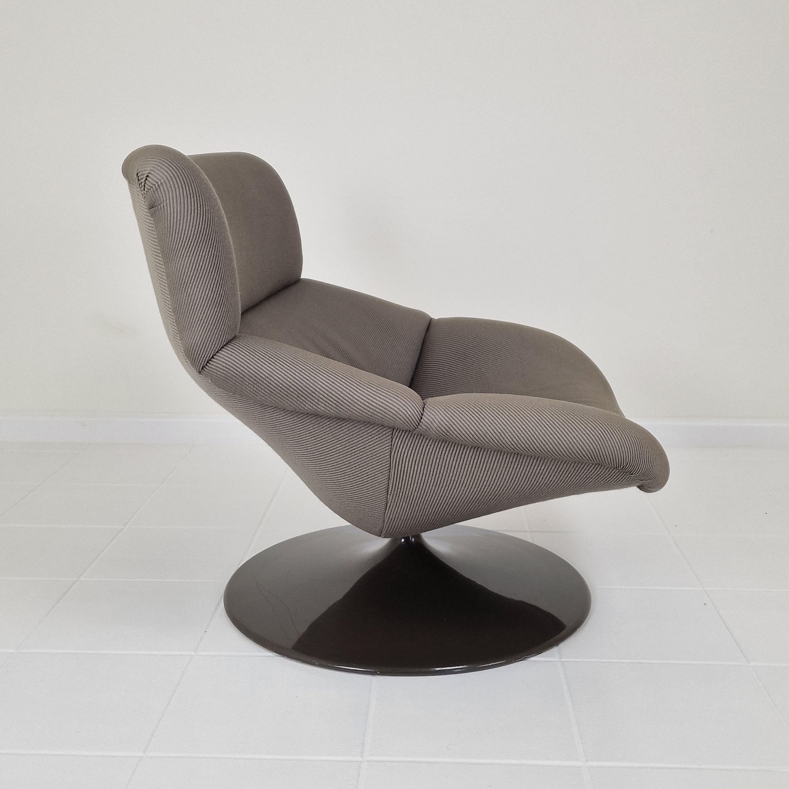 Metal Mid Century F518 Lounge Chair by Geoffrey Harcourt for Artifort, 1980s For Sale
