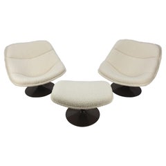 Mid-Century F557 Loungesessel-Set von Pierre Paulin für Artifort, 1960er Jahre