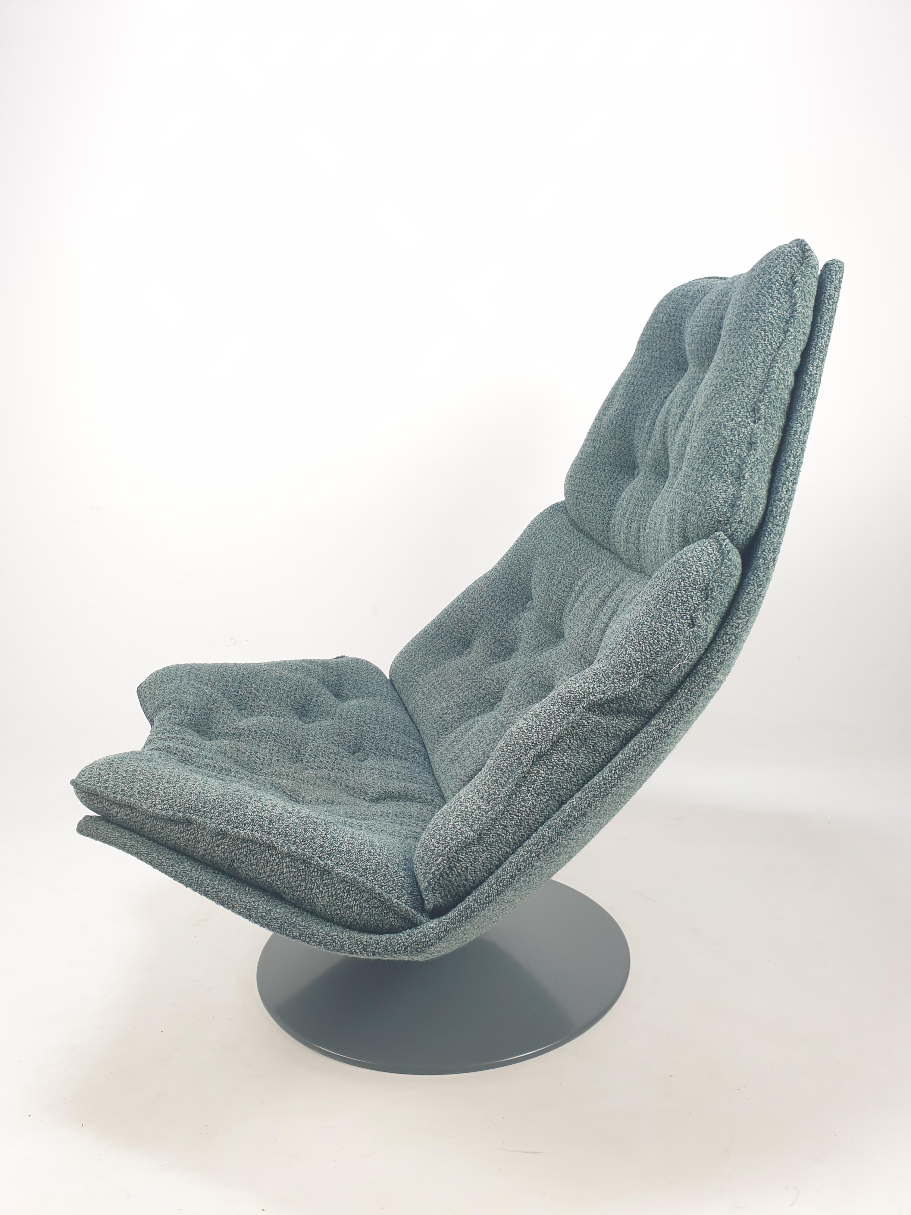 Mid Century F588 Lounge Chair by Geoffrey Harcourt for Artifort, 1960s In Good Condition In Oud Beijerland, NL