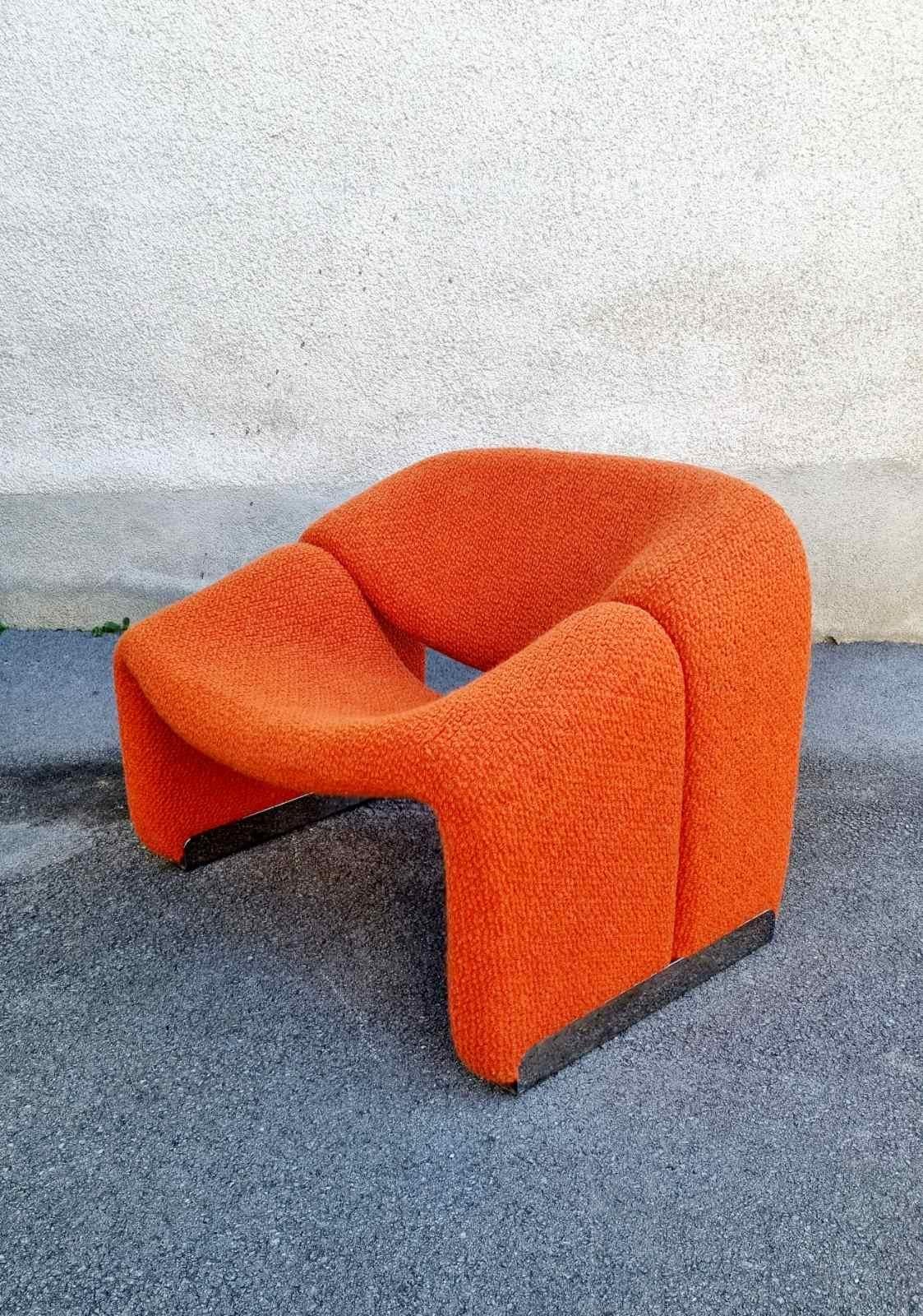 Sedia 'M' di metà secolo F598 Groovy Design di Pierre Paulin, anni '80 in vendita 7