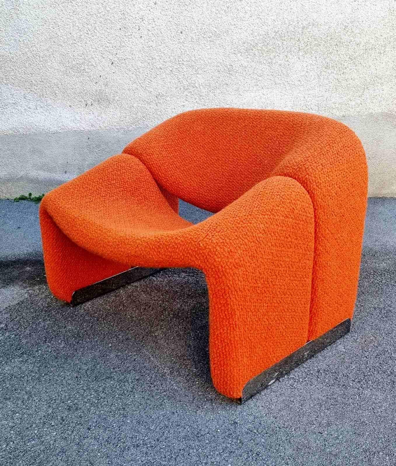 Mid-Century moderno Sedia 'M' di metà secolo F598 Groovy Design di Pierre Paulin, anni '80 in vendita
