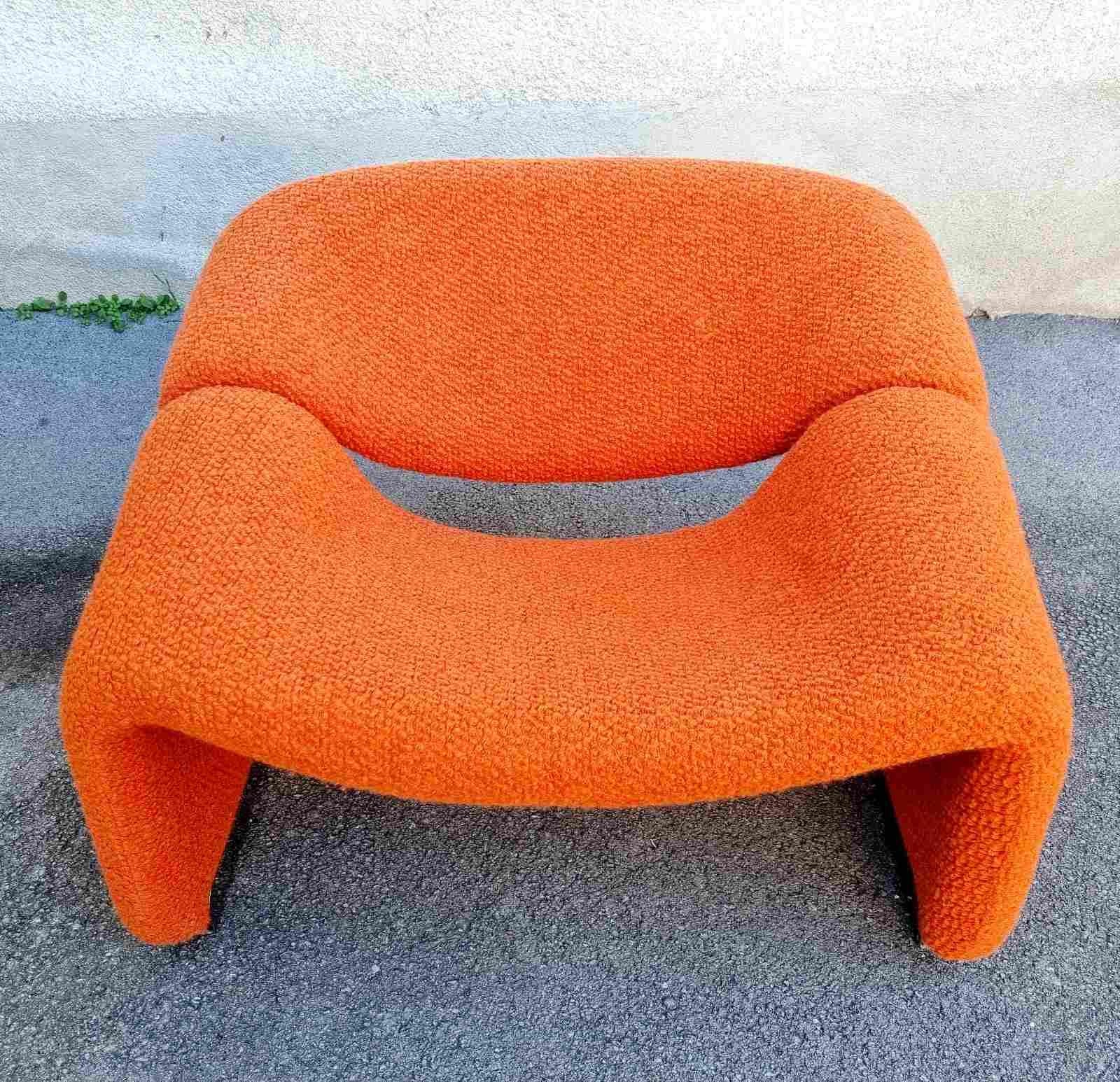 Fine XX secolo Sedia 'M' di metà secolo F598 Groovy Design di Pierre Paulin, anni '80 in vendita