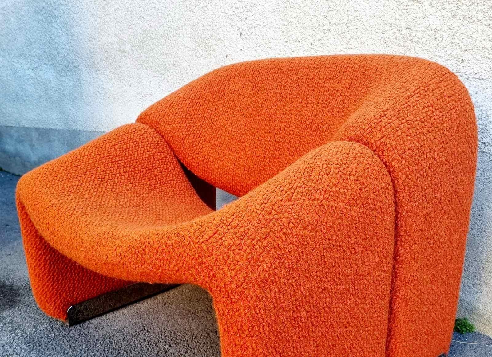 Sedia 'M' di metà secolo F598 Groovy Design di Pierre Paulin, anni '80 in vendita 1