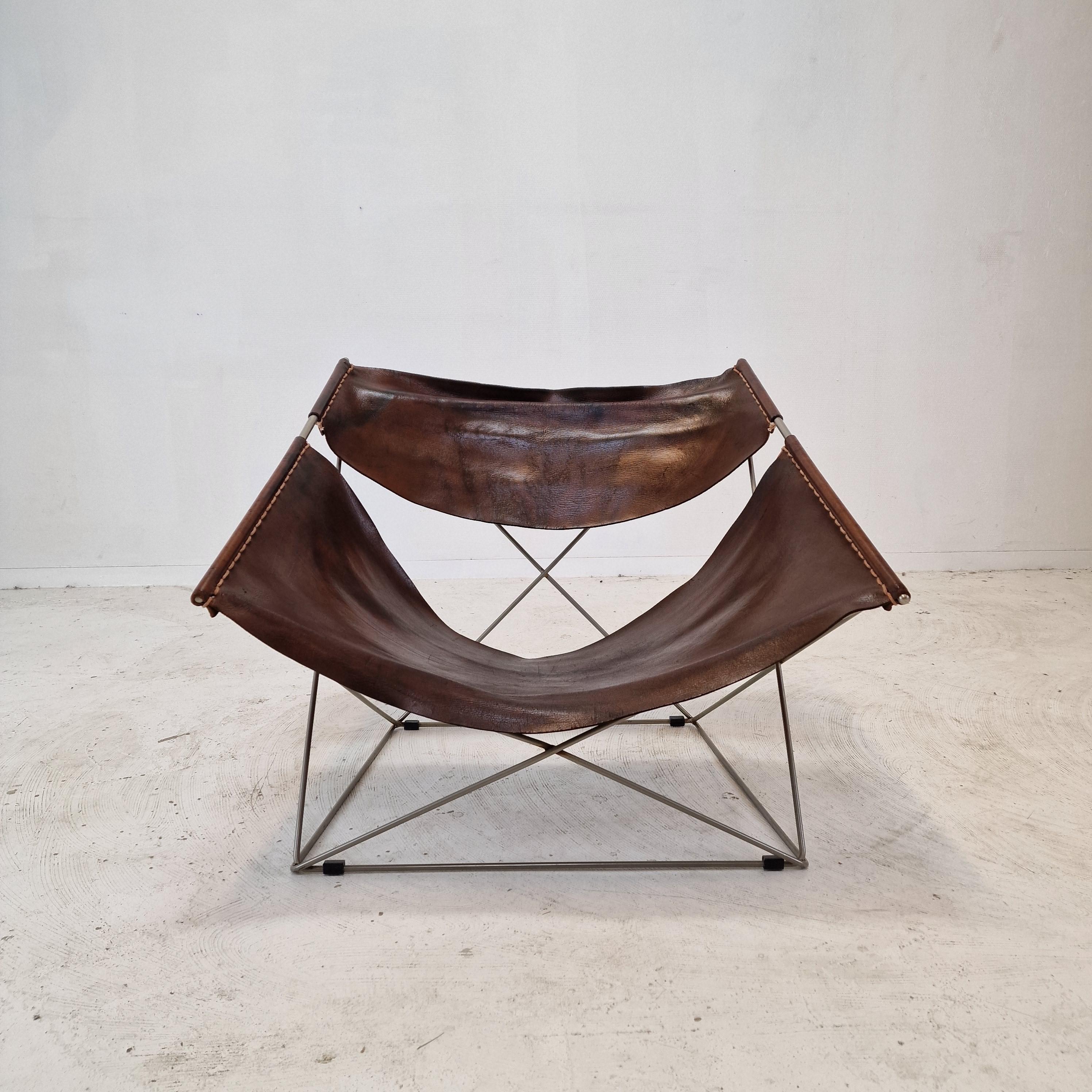 Dutch Mid Century F675 Butterfly Chair by Pierre Paulin for Artifort, 1960s For Sale