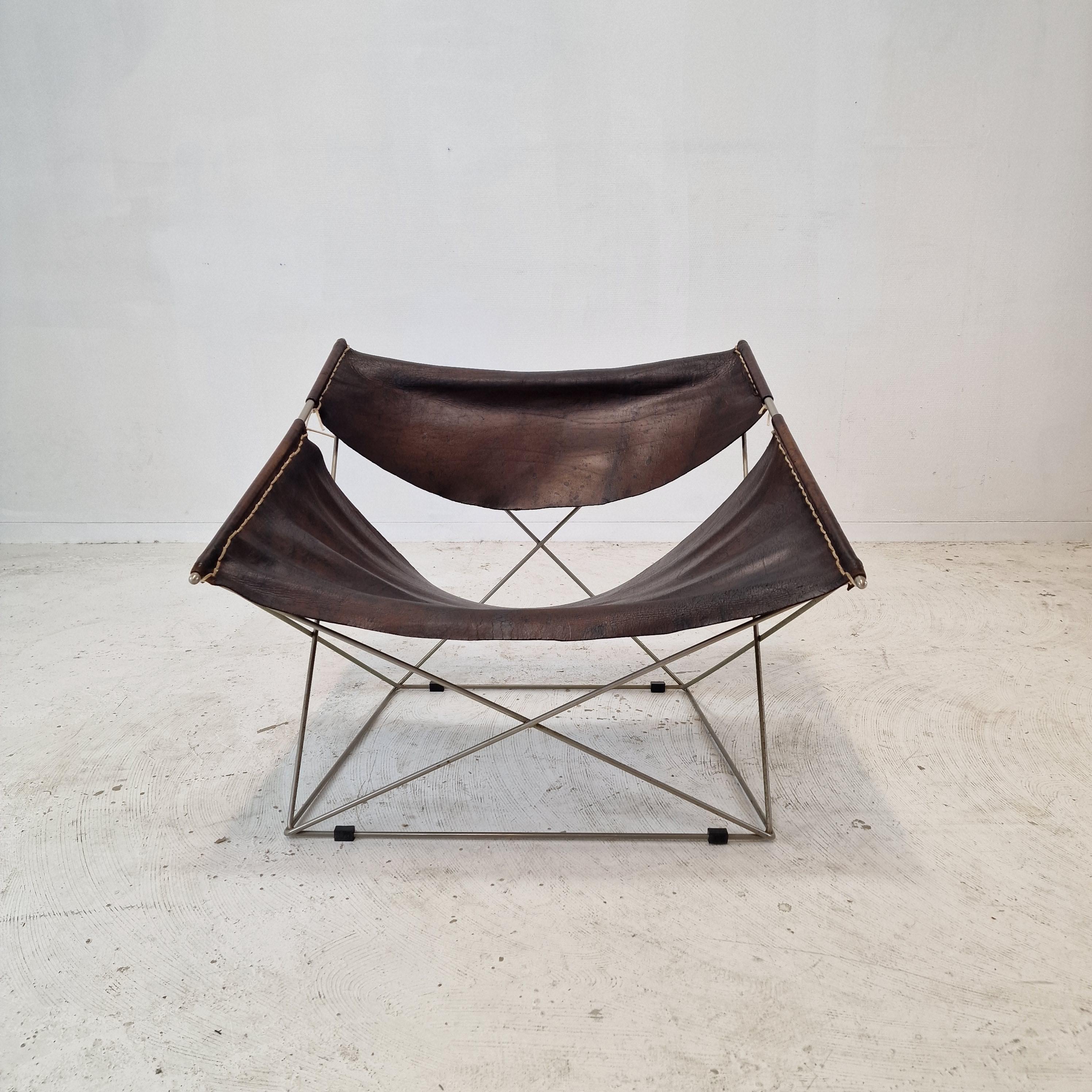 Dutch Mid Century F675 Butterfly Chair by Pierre Paulin for Artifort, 1960's For Sale