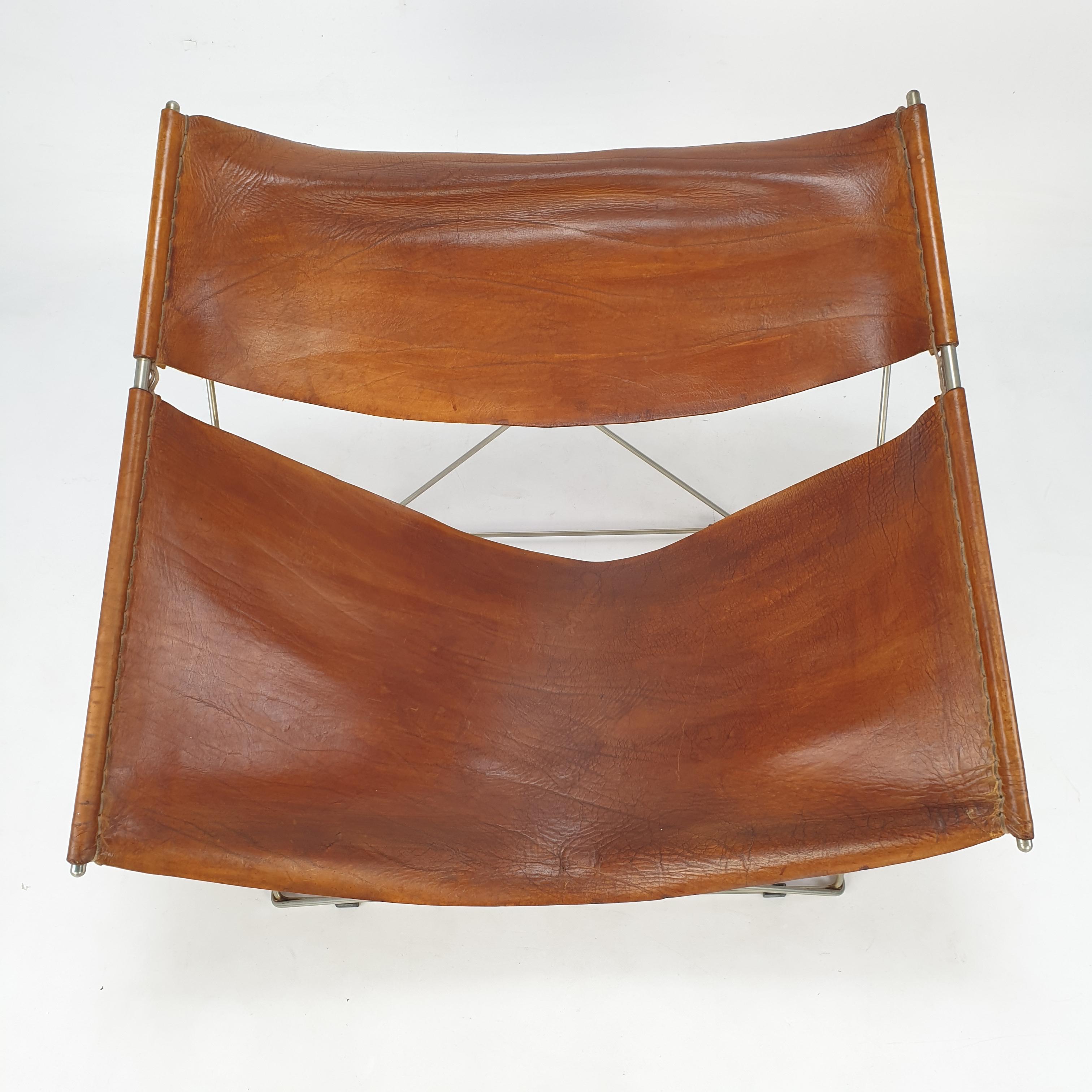 Steel Mid Century F675 Butterfly Chair by Pierre Paulin for Artifort, 1960s