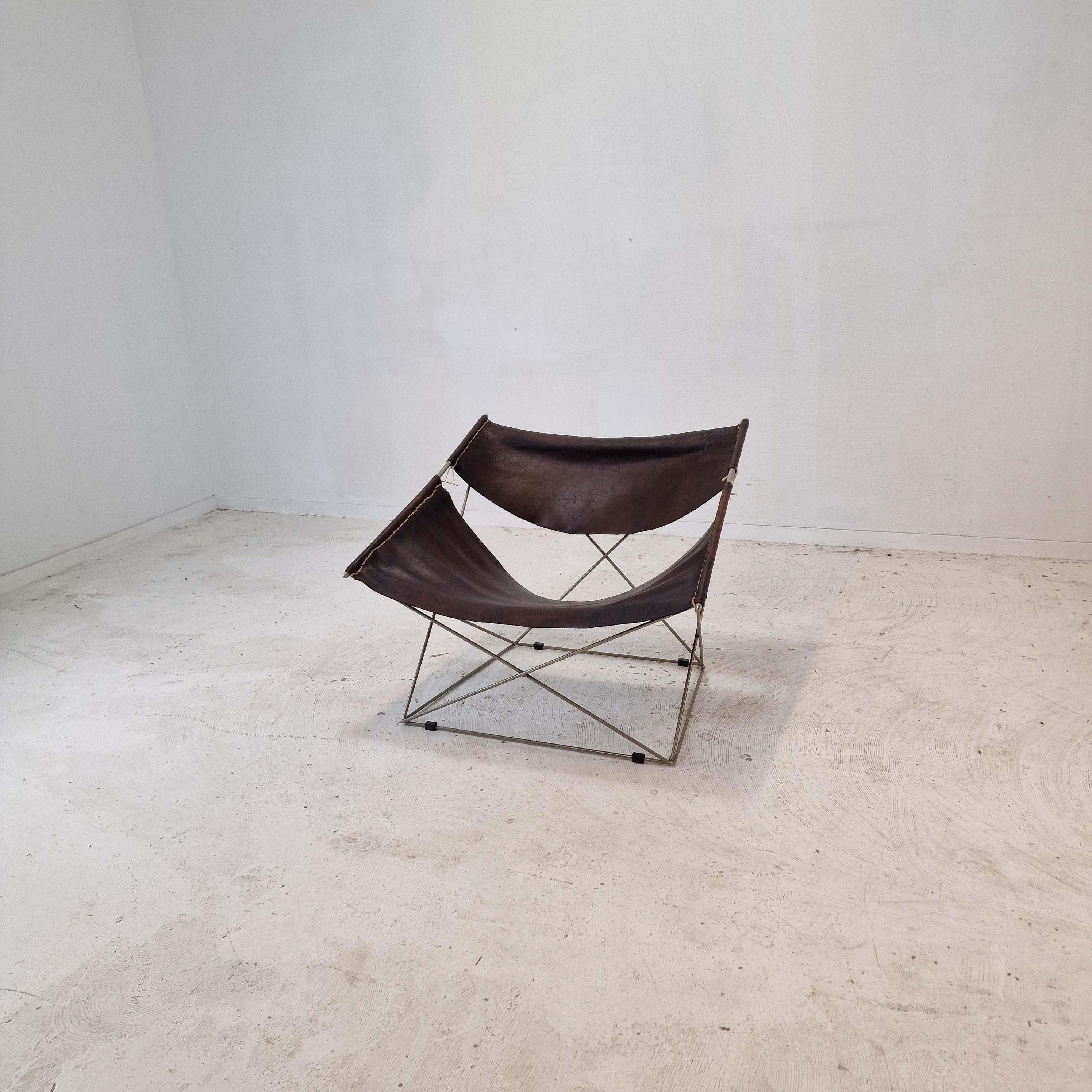 Mid Century F675 Butterfly Chair by Pierre Paulin for Artifort, 1960's For Sale 2
