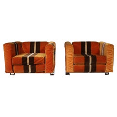 Mid-Century Fabric Lounge Chairs Designed by Luigi Caccia Dominioni for Azucena