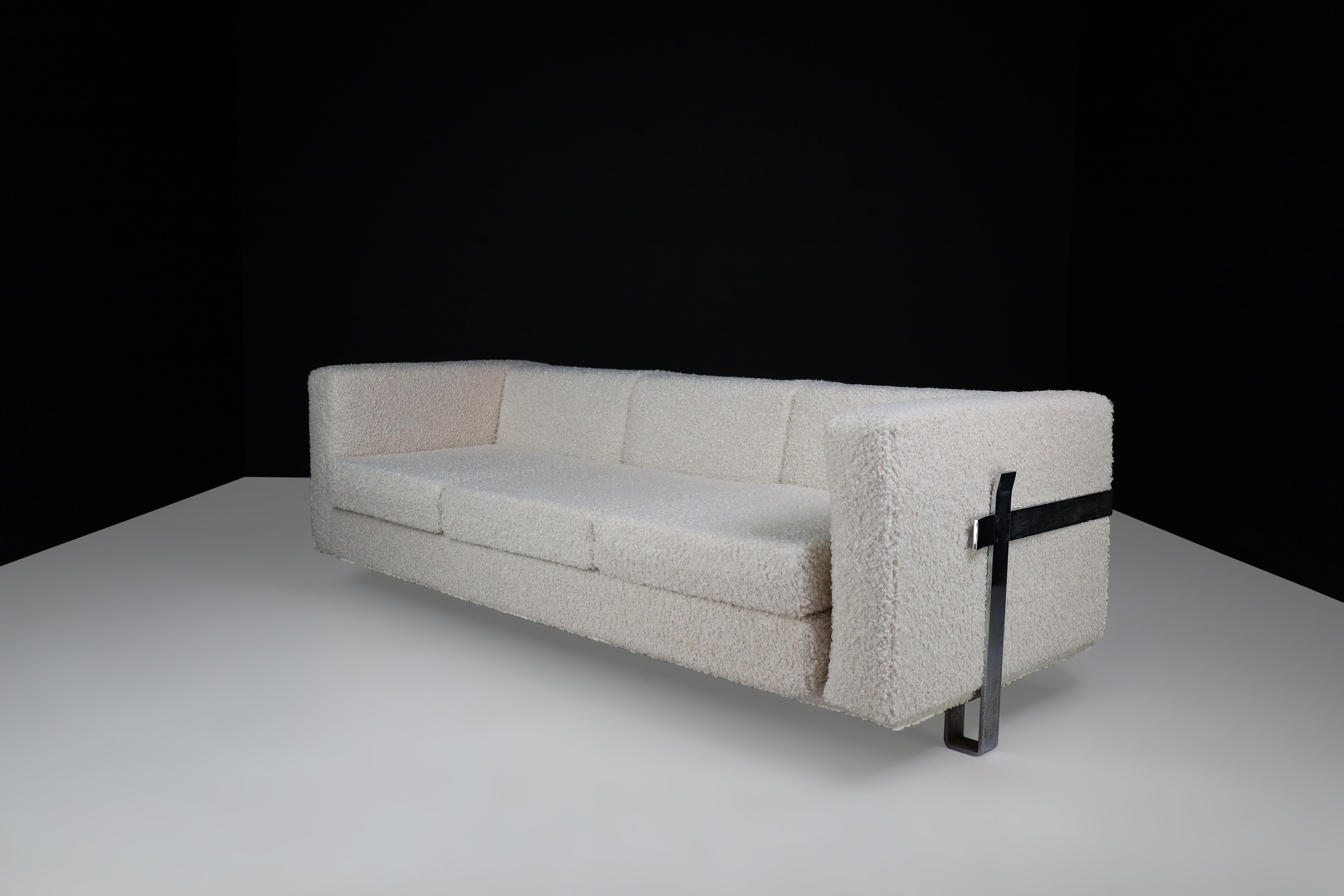 Mid Century Fabric Sofa Designed by Luigi Caccia Dominioni for Azucena Italia 4