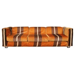 Mid Century Fabric Sofa Designed by Luigi Caccia Dominioni for Azucena Italia