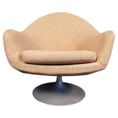 Mid-Century Fabric Tulip Chair