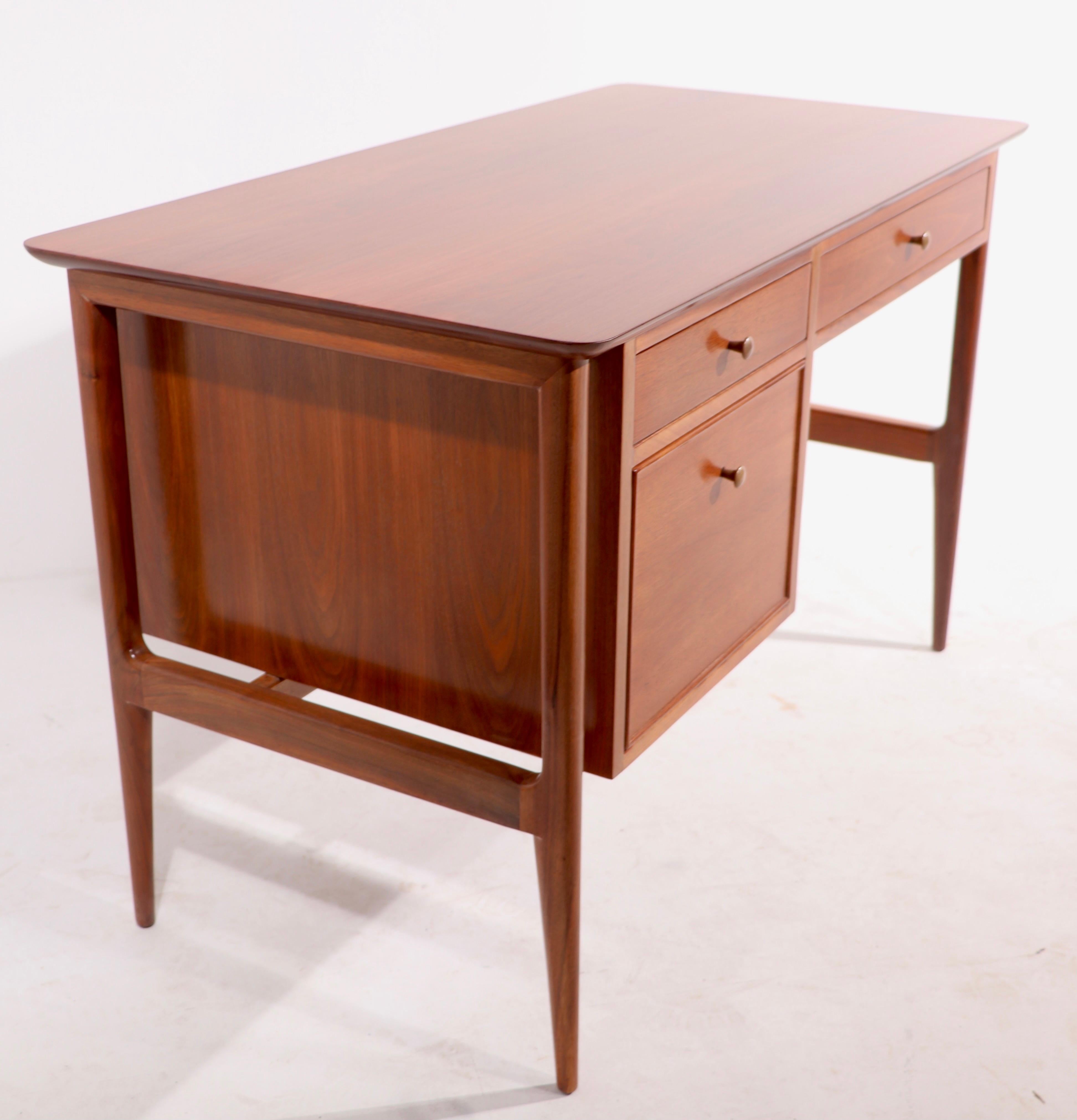 Walnut Mid Century Facade Desk by John Stuart