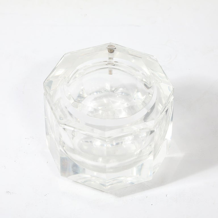 Seau à glace en lucite par Ambrogio POZZI modèle Amanda pour