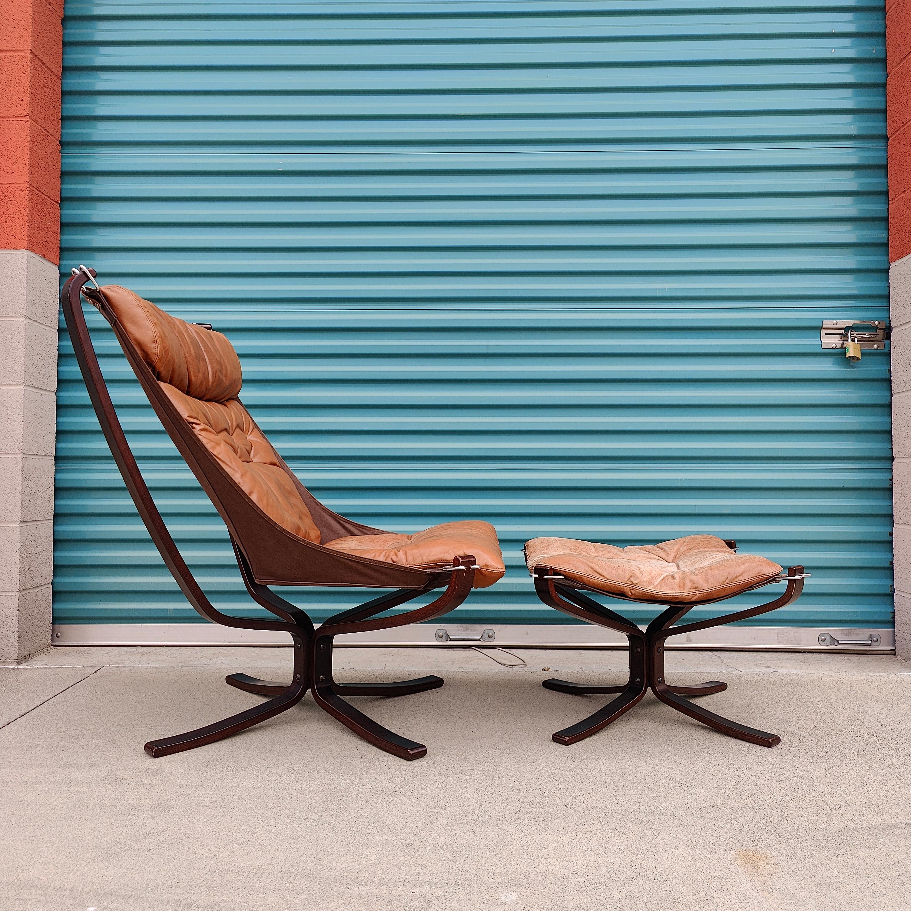 Midcentury Falcon Lounge Chair by Sigurd Ressel for Vatne Mobler, Norway, 1970s In Good Condition In Chino Hills, CA