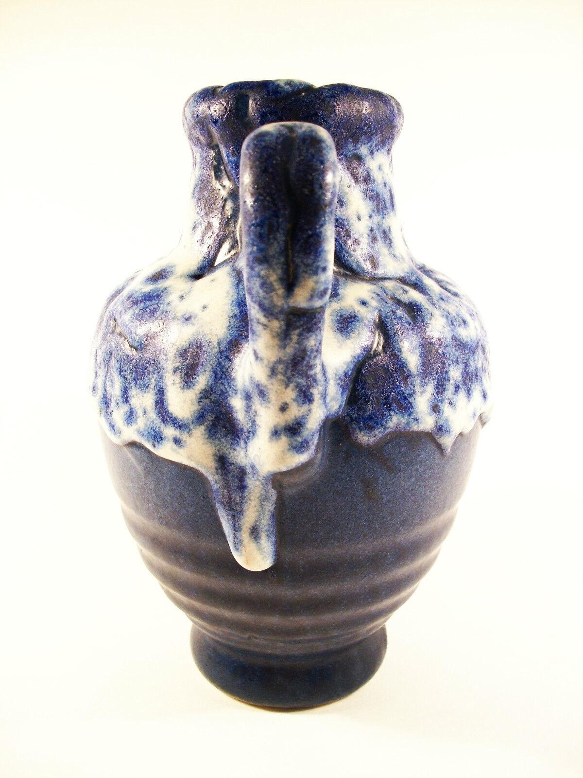 Mid-Century Modern Mid Century Fat Lava Glaze Ceramic Vase/Jug - West Germany - Circa 1950's For Sale