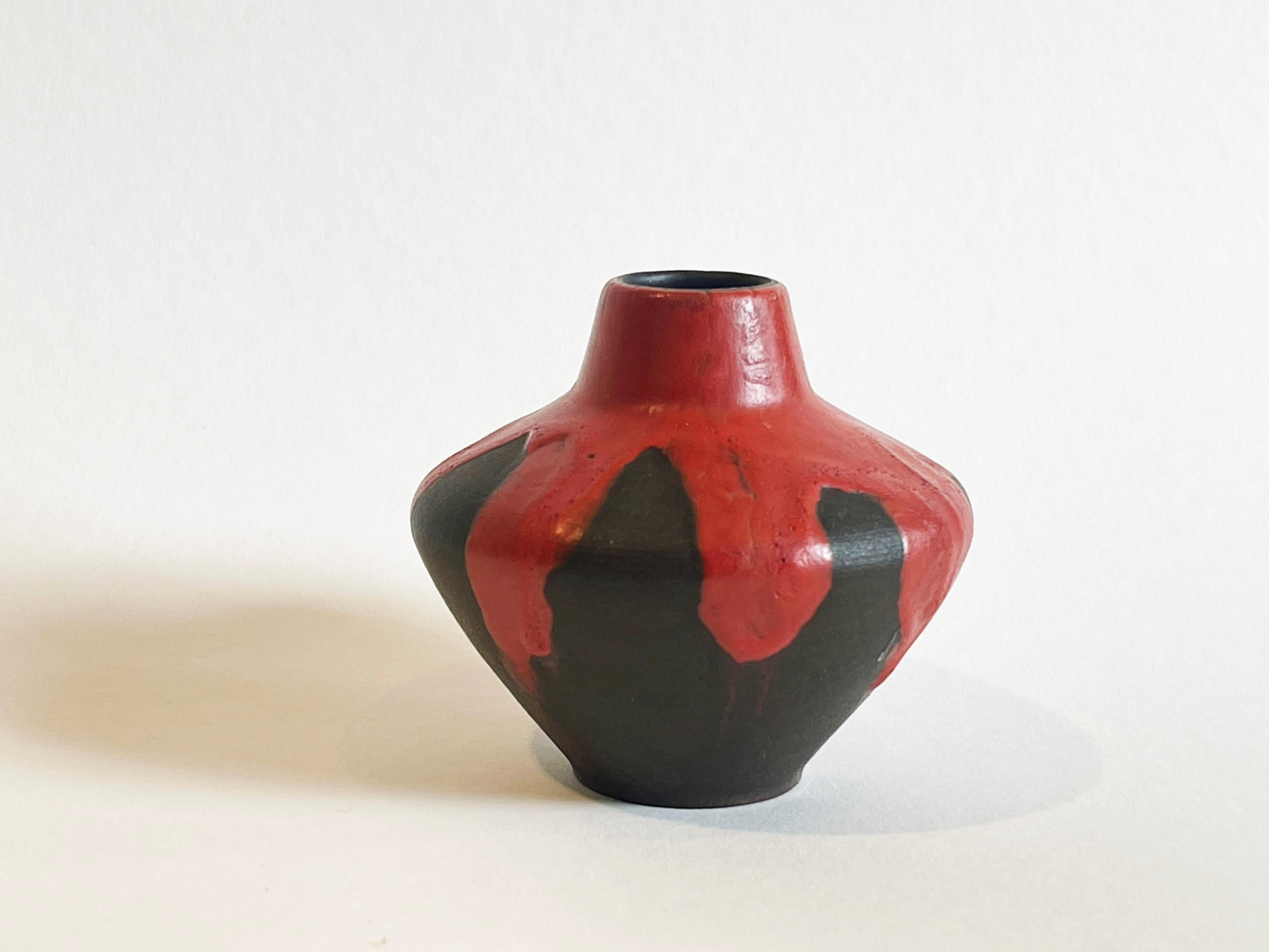 Mid-Century Modern Mid-Century Fat Lava Studio Ceramic Vase, STROMBOLI by Ceramano 1970s, Germany For Sale