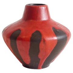 Vintage Mid-Century Fat Lava Studio Ceramic Vase, STROMBOLI by Ceramano 1970s, Germany