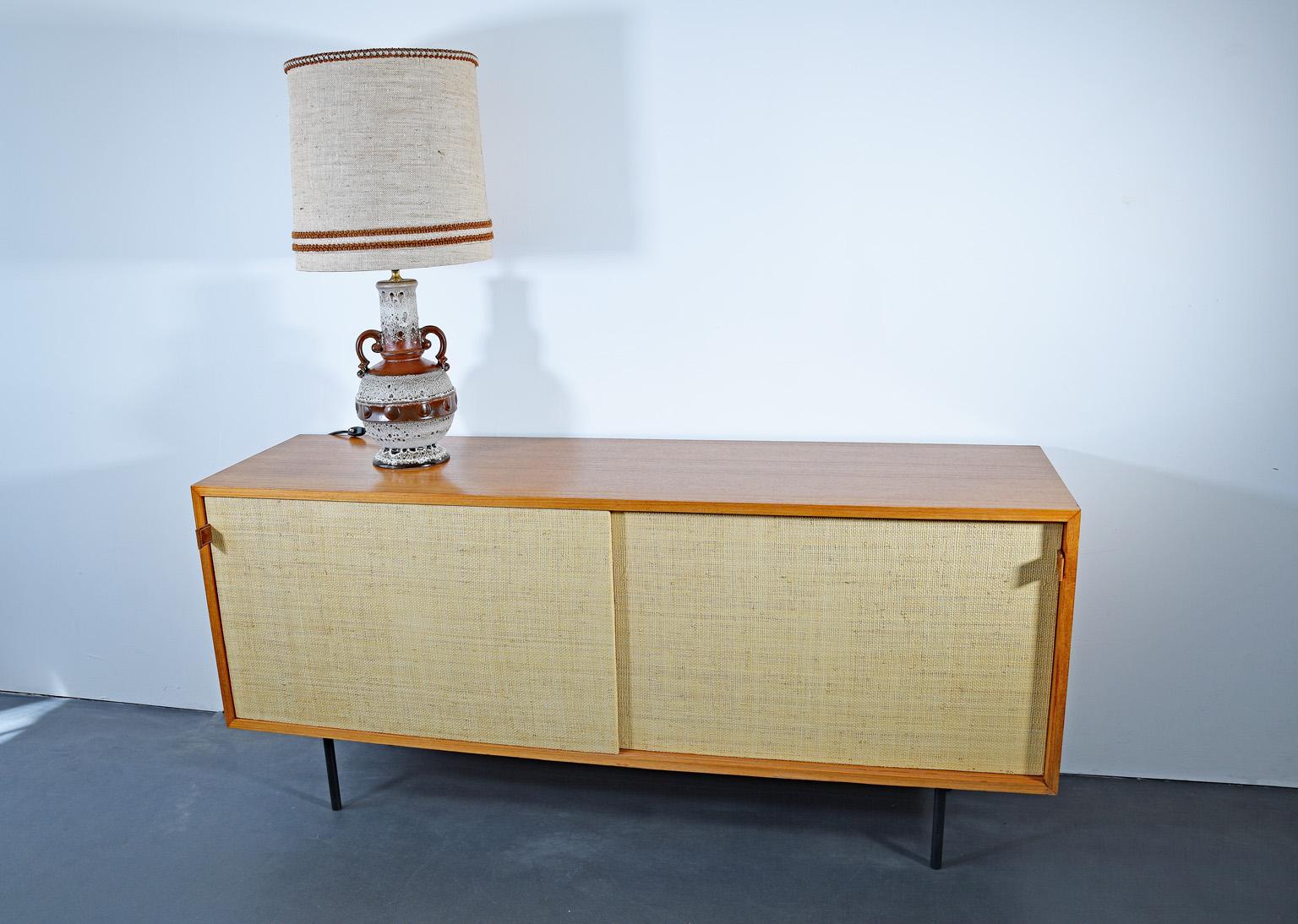 Midcentury Fat Lava Table Lamp made of brown Ceramic, Germany, 1960s In Good Condition In Nürnberg, Bavaria