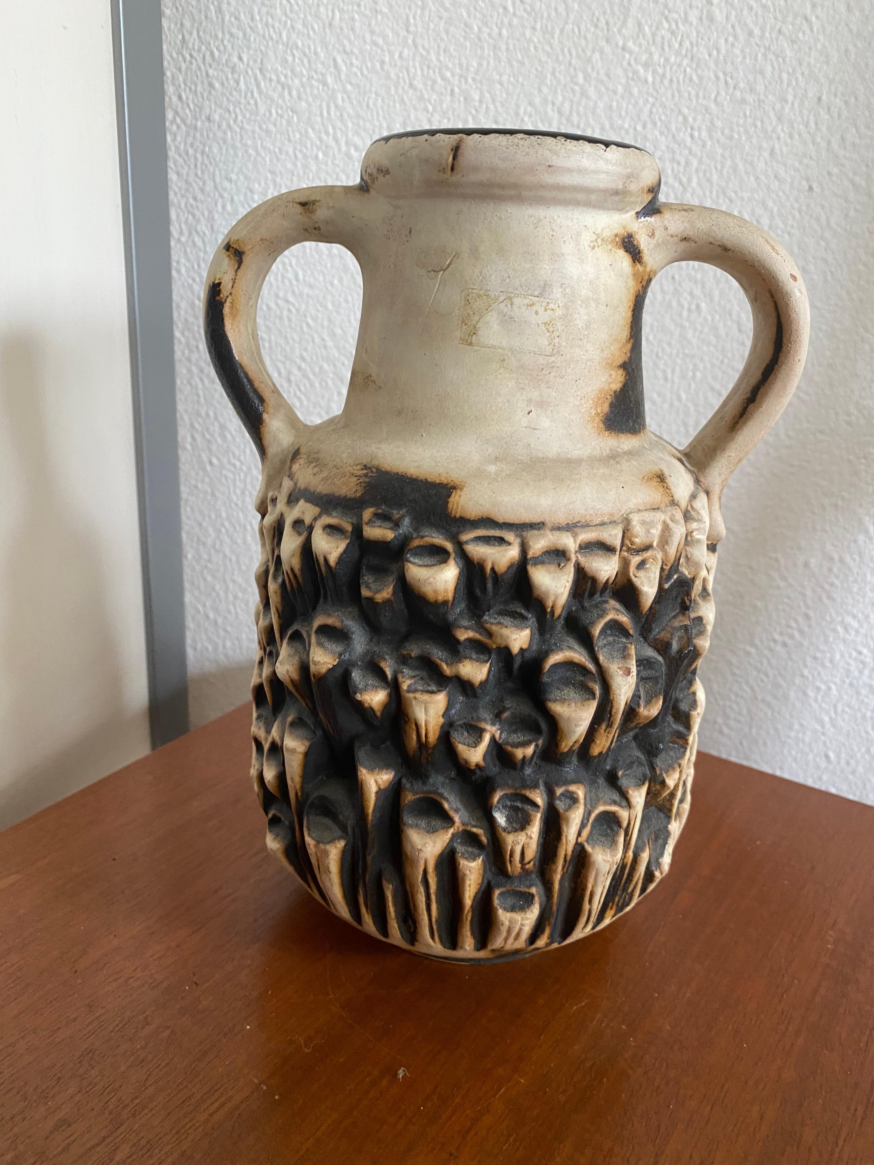 Tedesco Vaso di lava grassa moderno di metà secolo di Carstens Keramik in vendita