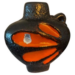 Mid-Century Fat Lava Vase by ES Keramik