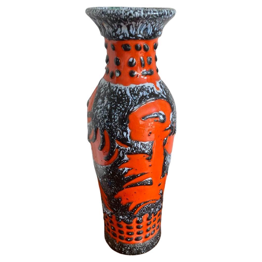 Mid-Century Fat Lava Vase by Iparmuve Szeti Vallalat Hungary