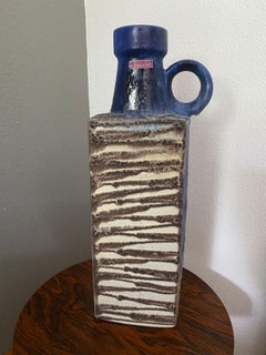 Midcentury Fat Lava Vase by Scheurich Keramik