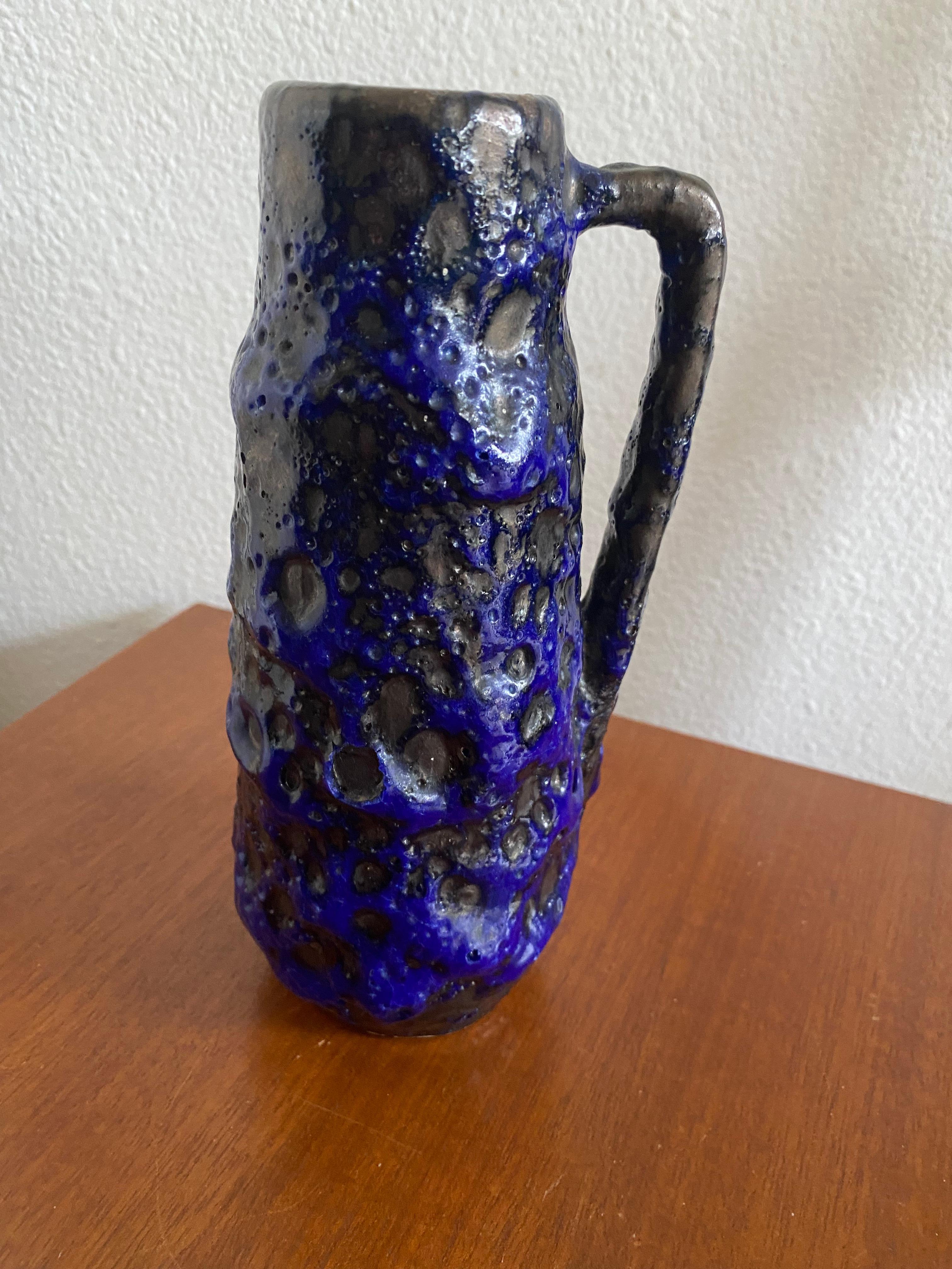 Mid-Century Modern Mid-Century Fat Lava Vase by Scheurich Keramik For Sale