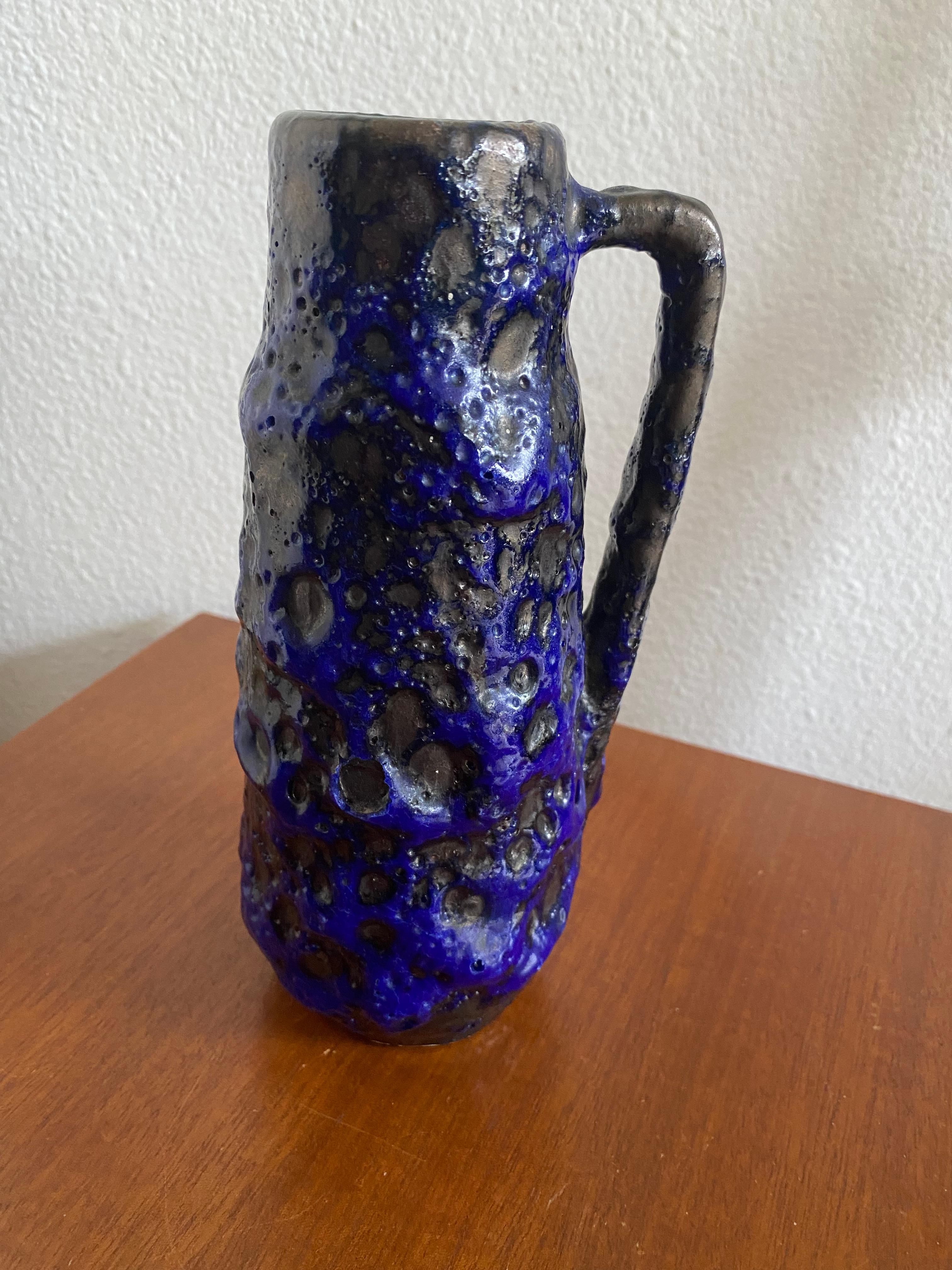 German Mid-Century Fat Lava Vase by Scheurich Keramik For Sale