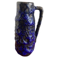 Retro Midcentury Fat Lava Vase by Scheurich Keramik